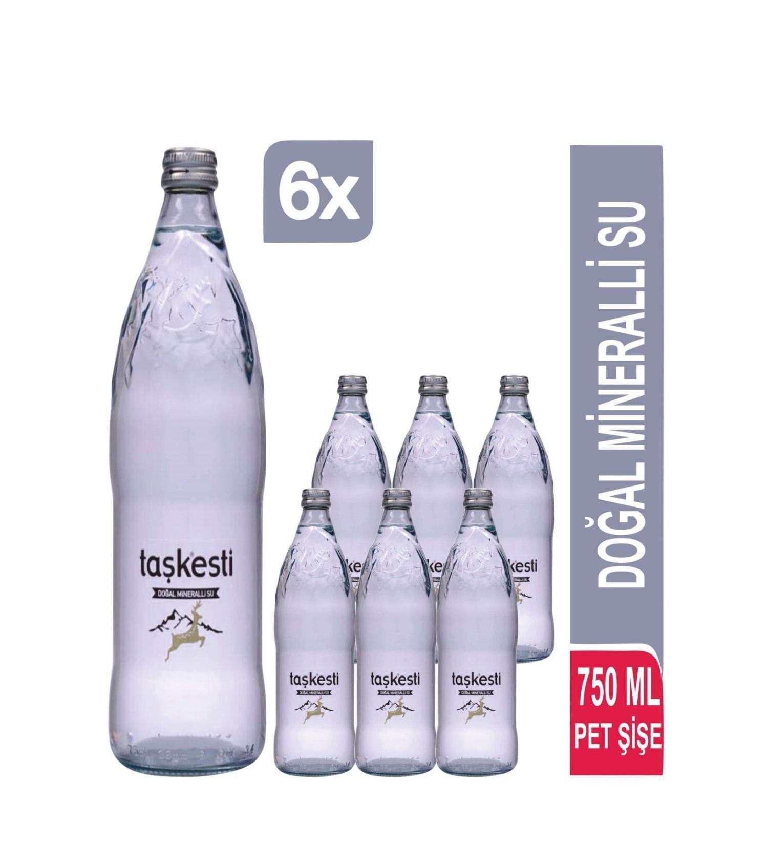 Ta kesti Natural Mineral Water Glass Bottle 750 ml X 6