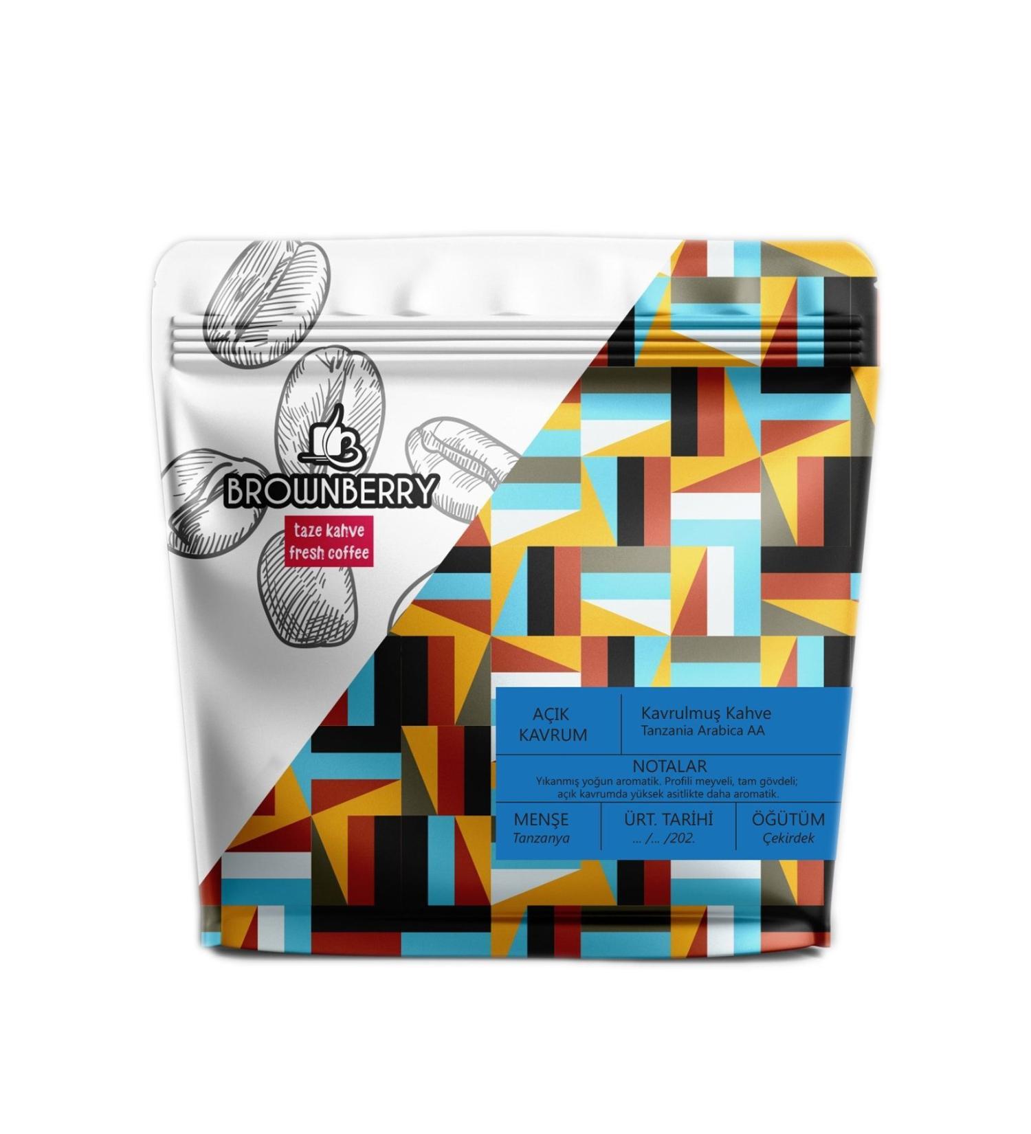 Brownberry Coffee Tanzania Arabica Aa Light Roast - 250 Gr