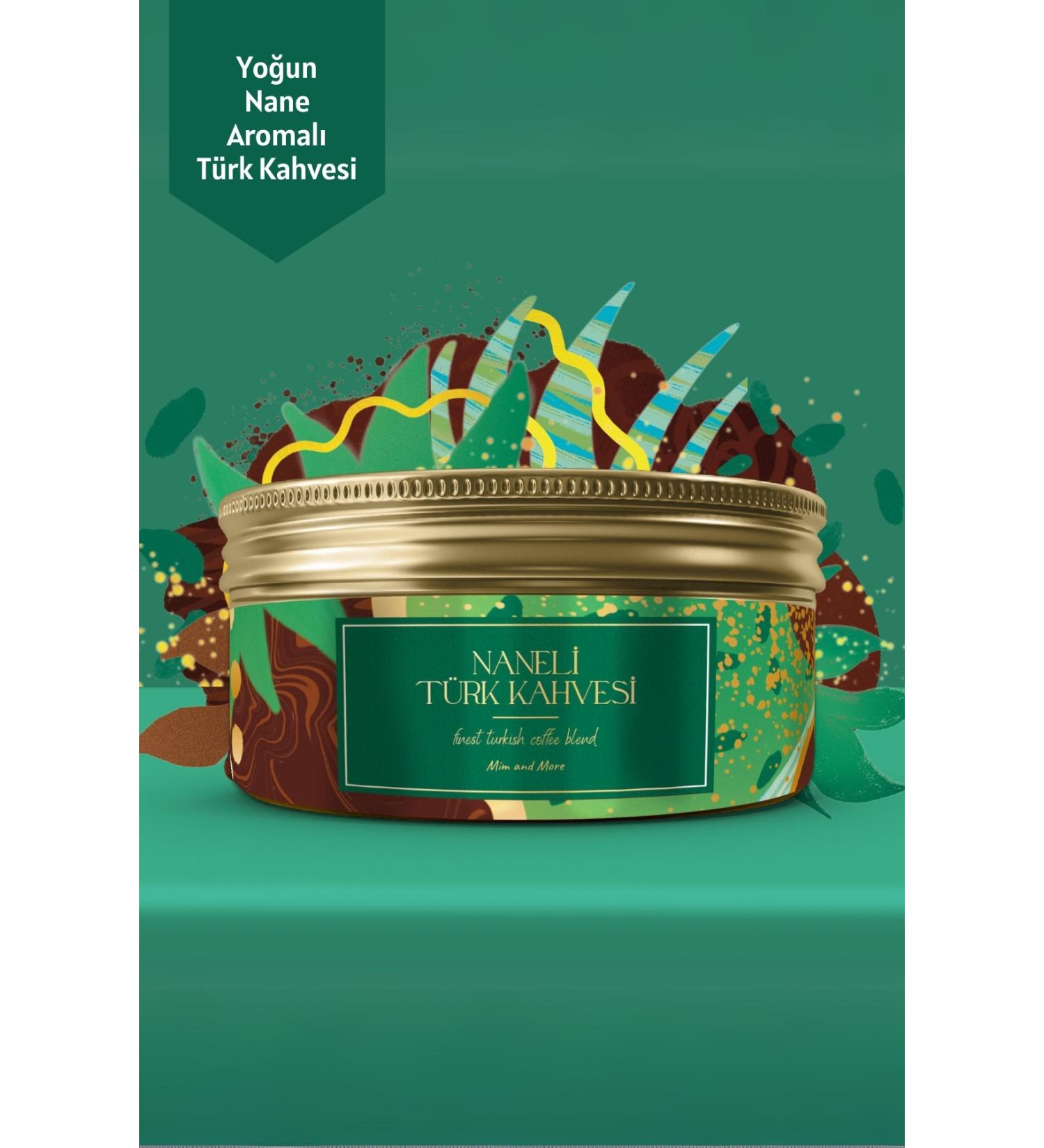 Mim and More Mint Turkish Coffee Mint Flavored Turkish Coffee 150 Gr - Buy Online on GoSupps.com