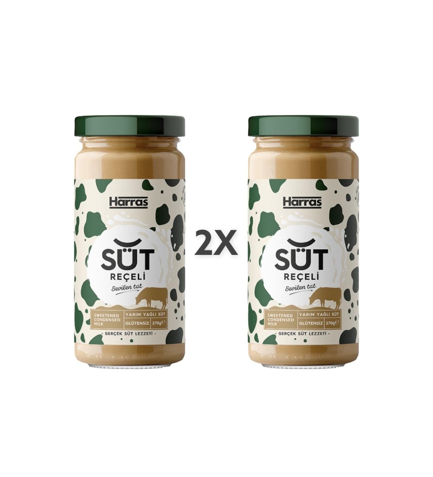 Harras Milk Jam Gluten Free Semi-Fat 2 x 270 gr