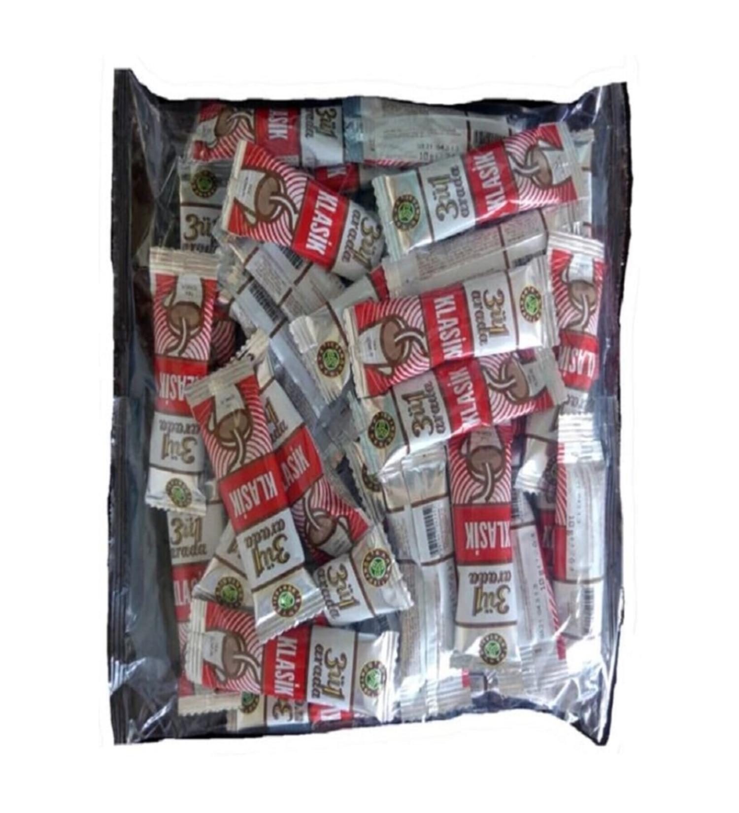 Coffee World 3 in 1 Classic Instant Coffee 9 Gr 40 Pack (Small Size) 1 Box (20 Packs)