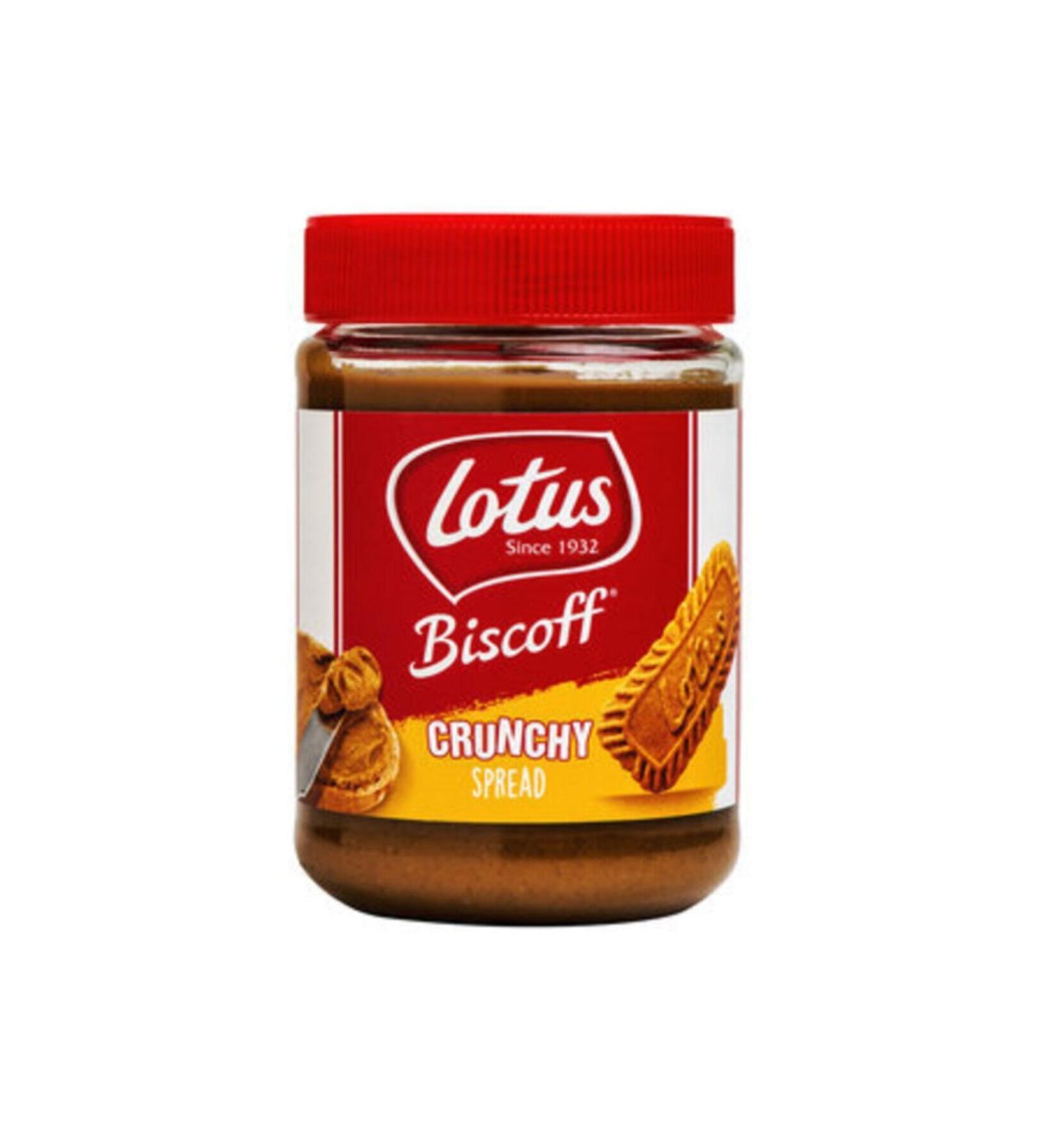 Lotus Biscoff Crunchy Spreadable Crispy Caramelized Biscuit Paste 380 Gr