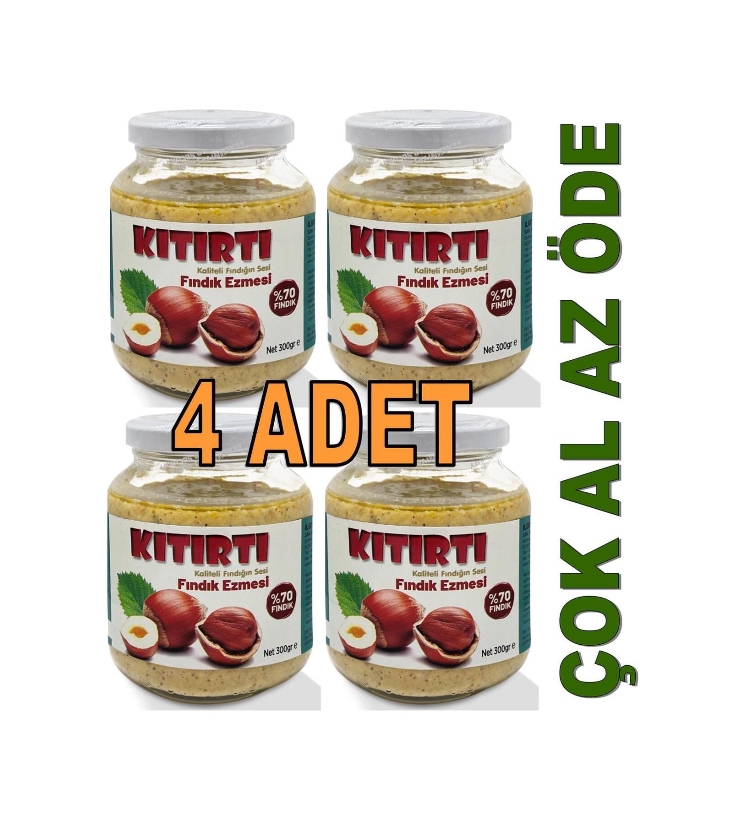 KITIRTI Hazelnut Paste 300 gr X 4 Pieces