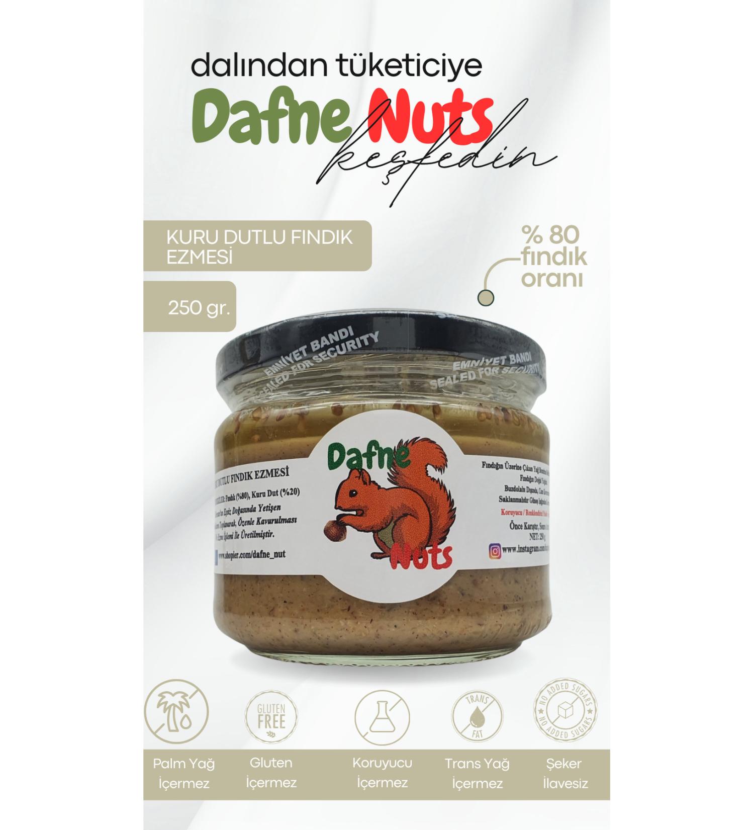 Dafne Nut Hazelnut Paste with Dried Mulberries 250 gr.