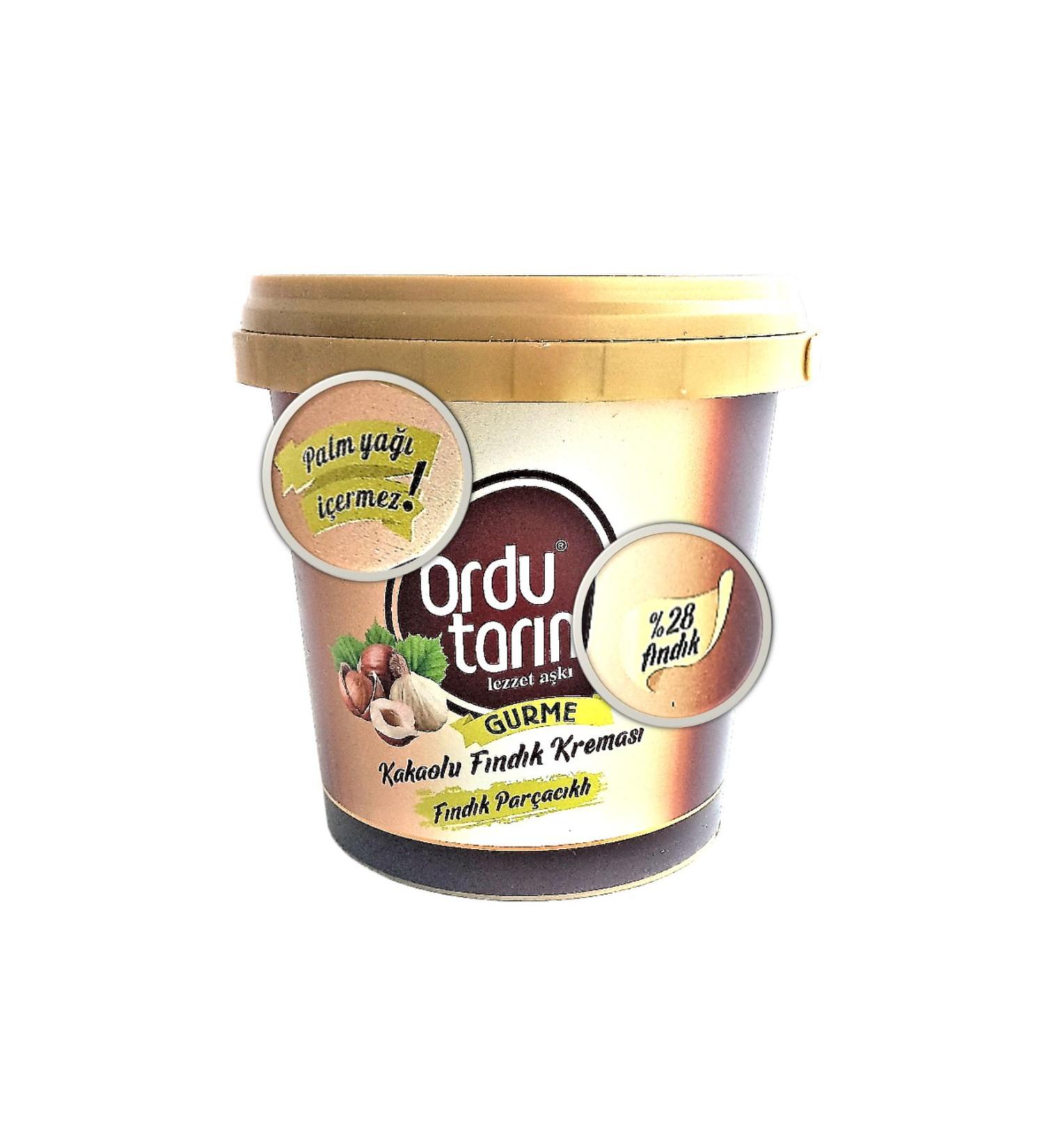 ORDU TARIM COCOA HAZELNUT CREAM 800 GR. ((HAZELNUT) WITH HAZELNUT PIECES - Buy Online on GoSupps.com