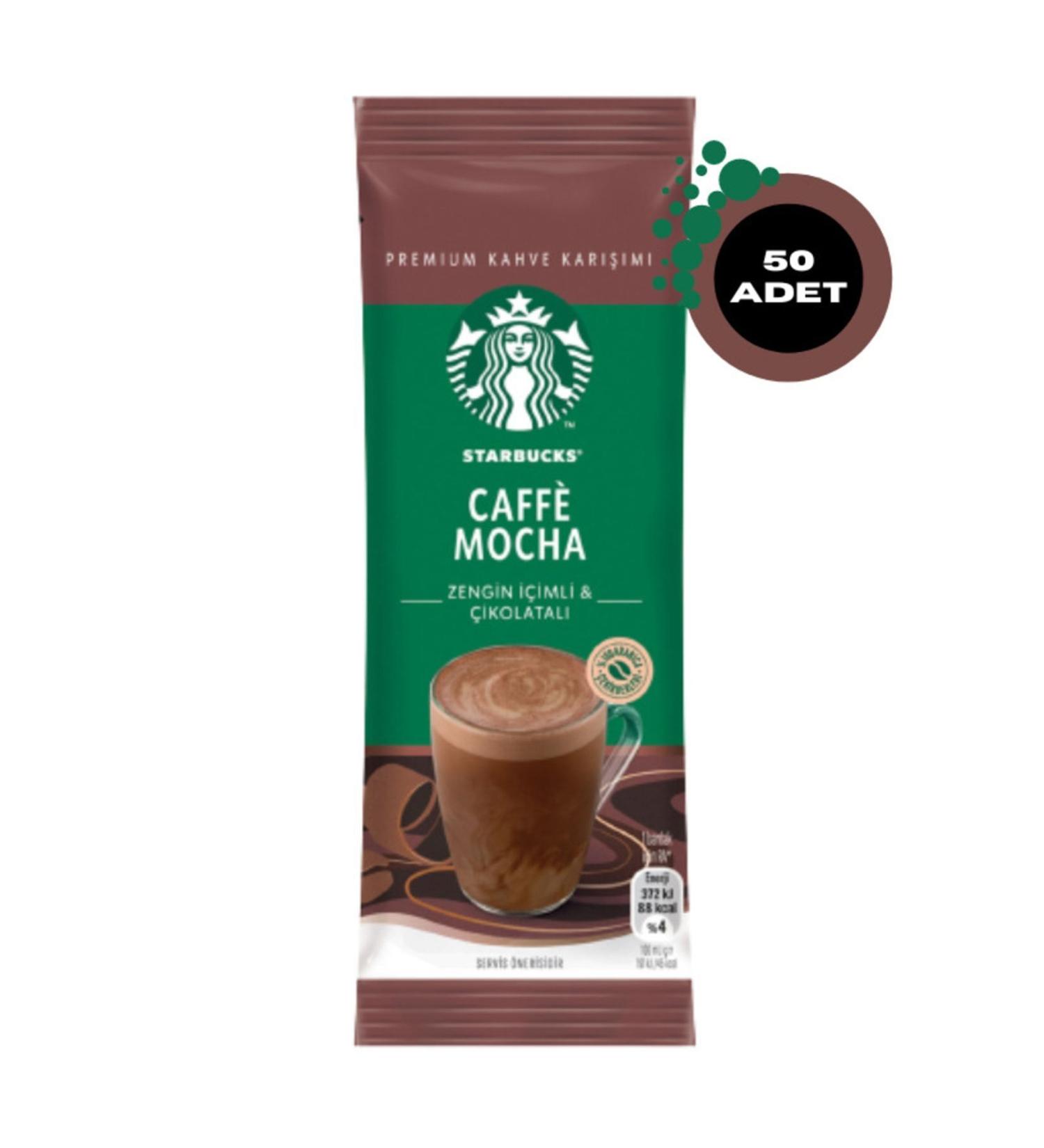 Starbucks Caffe Mocha Premium Coffee Mix 22 Gr X 50 Pieces