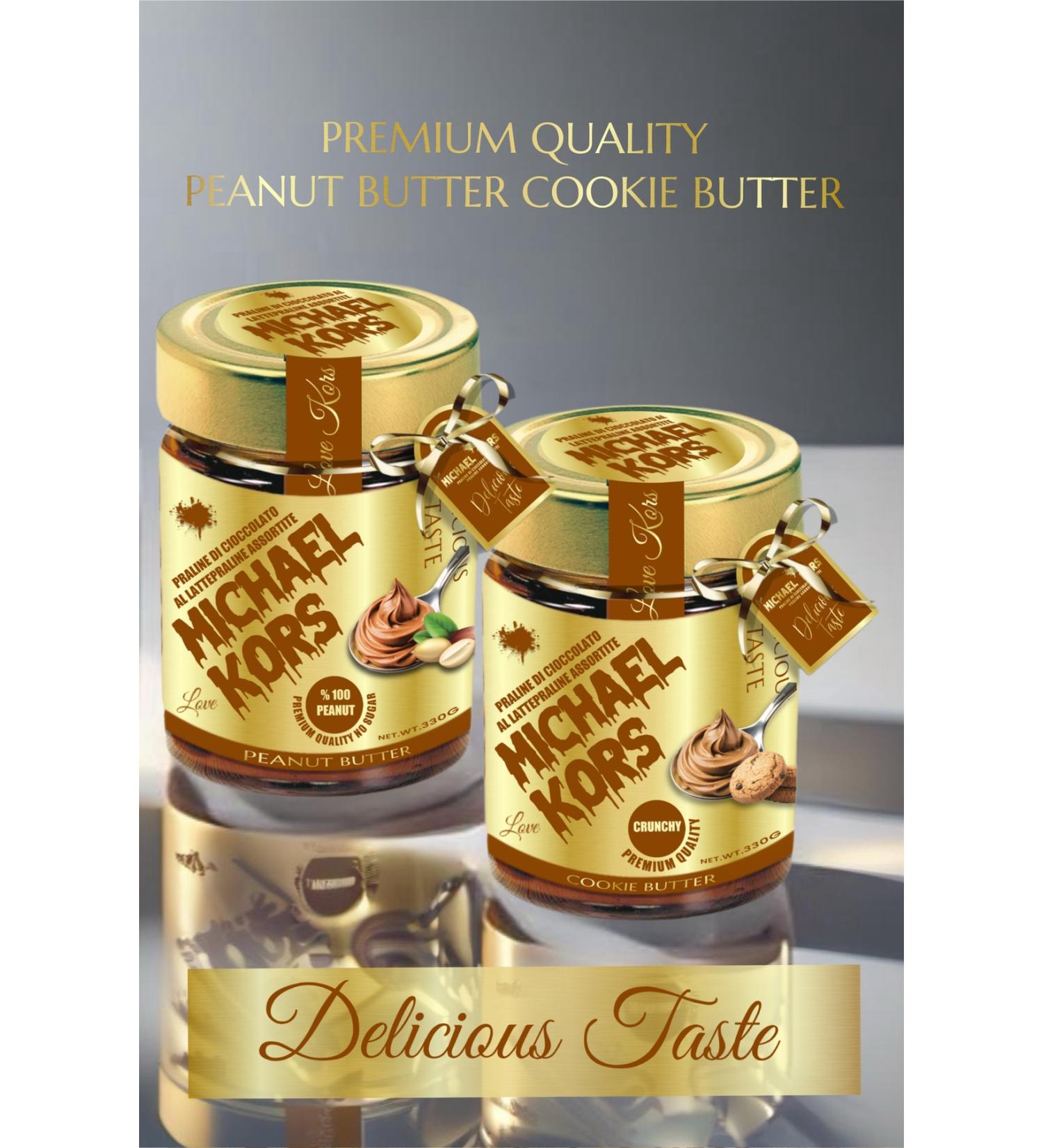 Michael Kors Love Praline Di Cioccolato Al Latte Prali Biscuit Paste Peanut Butter 330gx2 - Buy Online on GoSupps.com