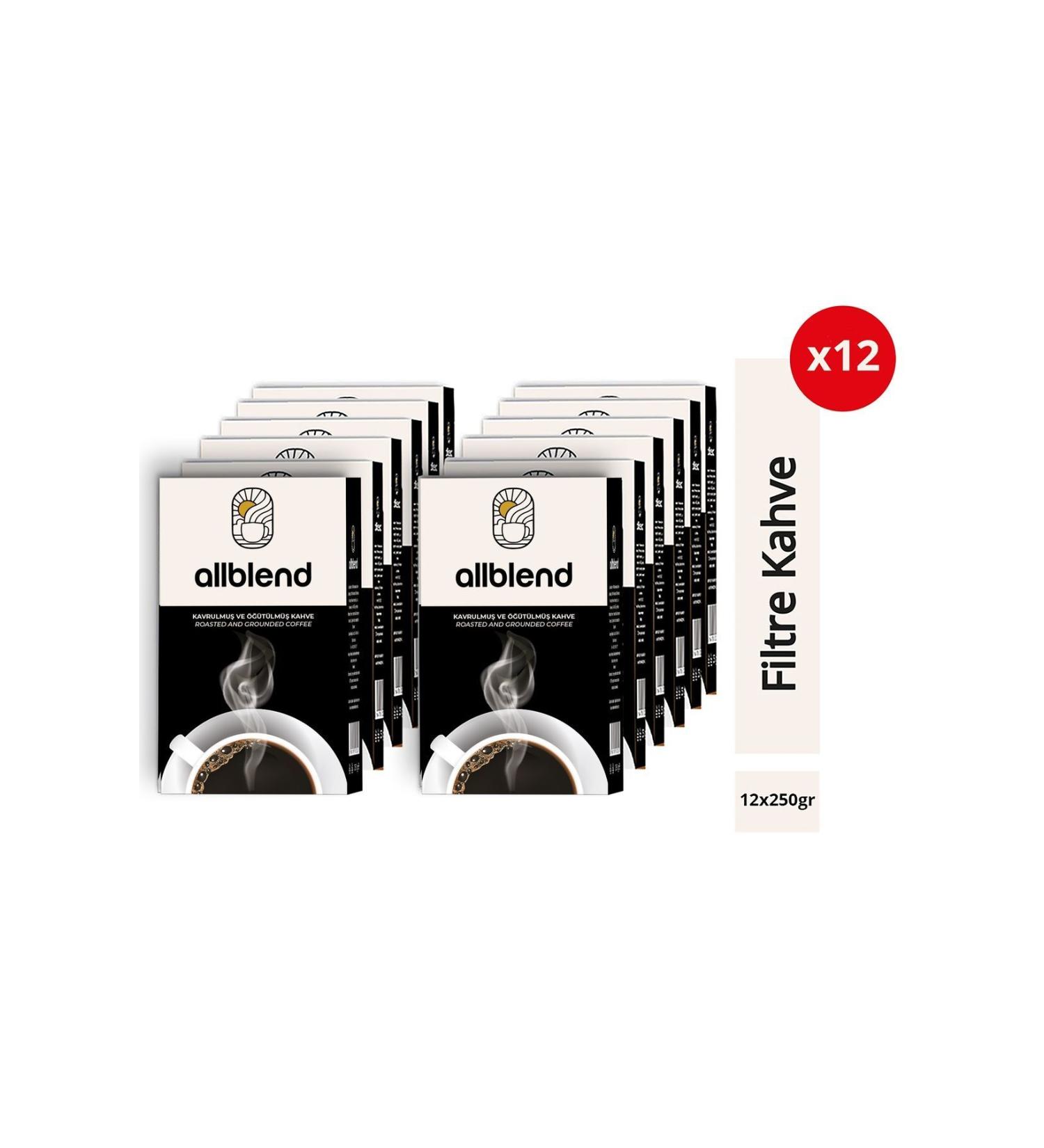 AllBlend Filter Coffee 250 gr. x 12 Pieces (Office Package)