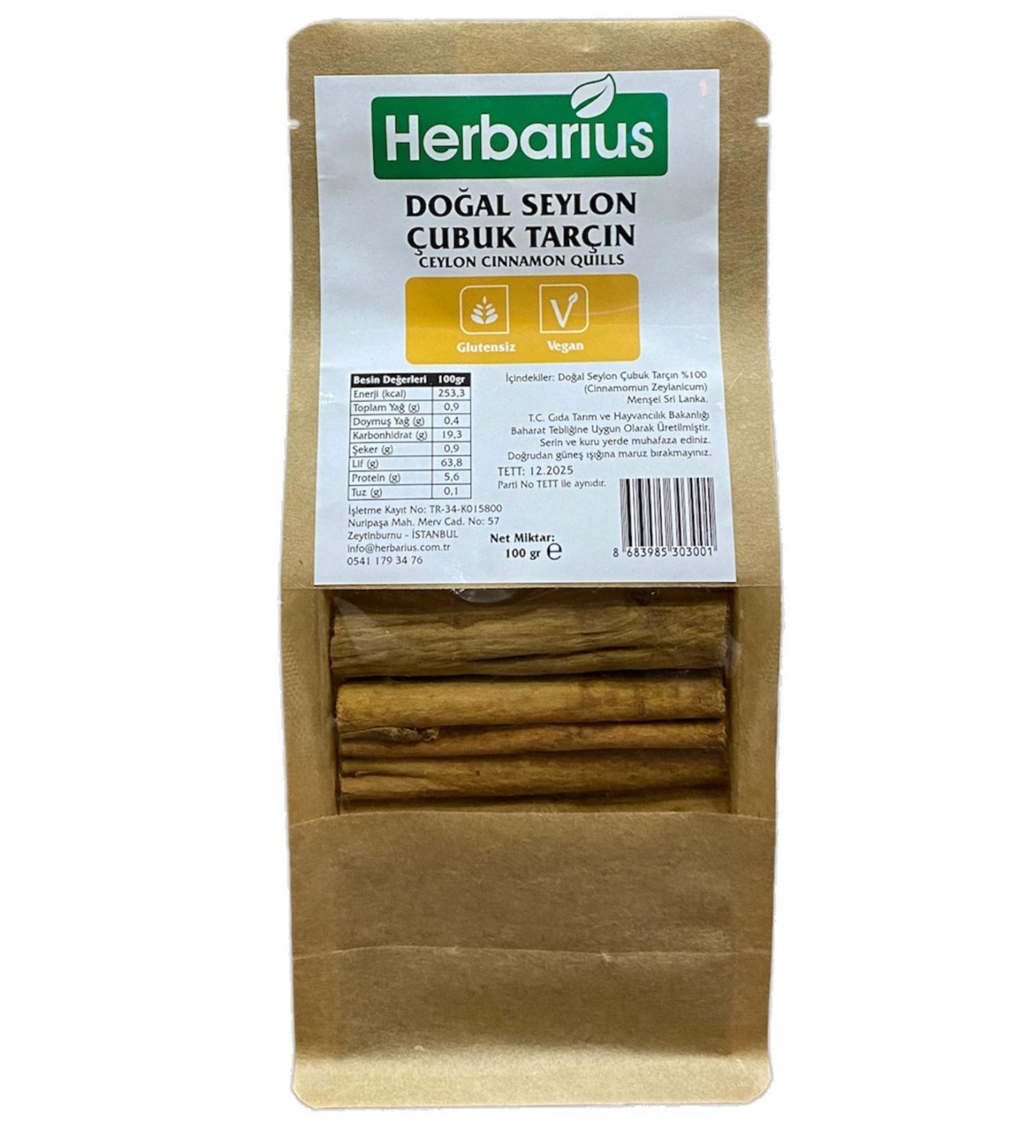 Herbarius Natural Ceylon Cinnamon Sticks 100 gr