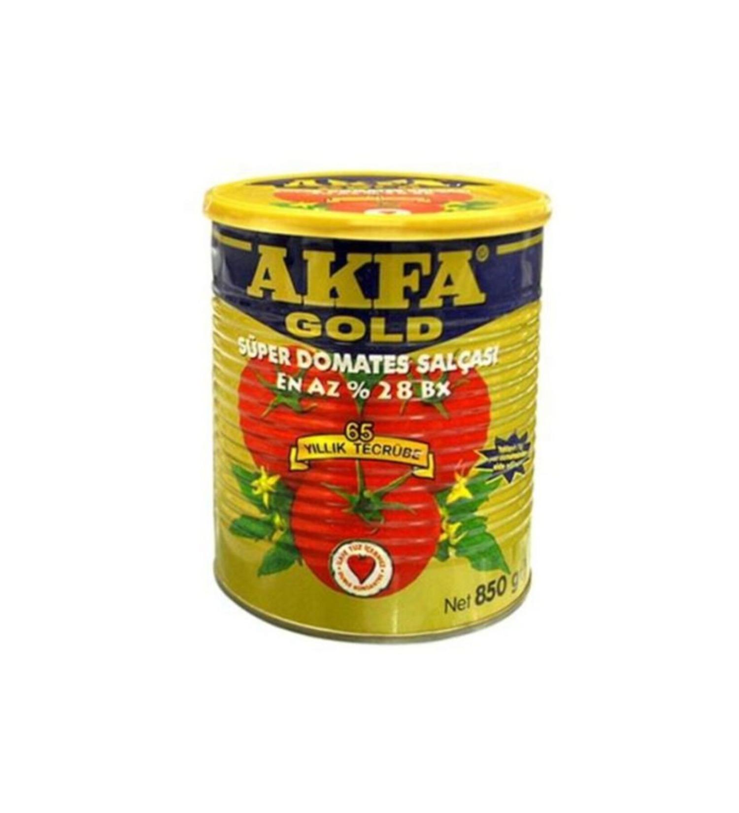Akfa Tomato Paste Gold Tin 850 gr (2 PACK)