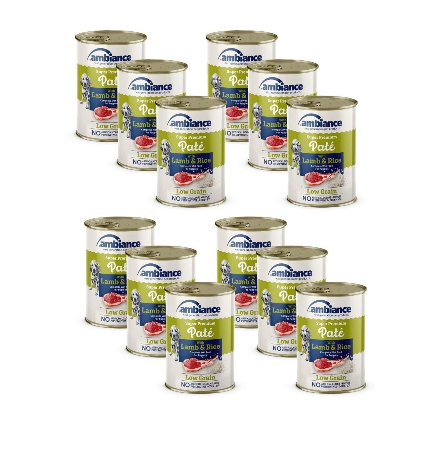 Ambiance Ambiance Puppy Canned Lamb Meat Paste 12 400gr