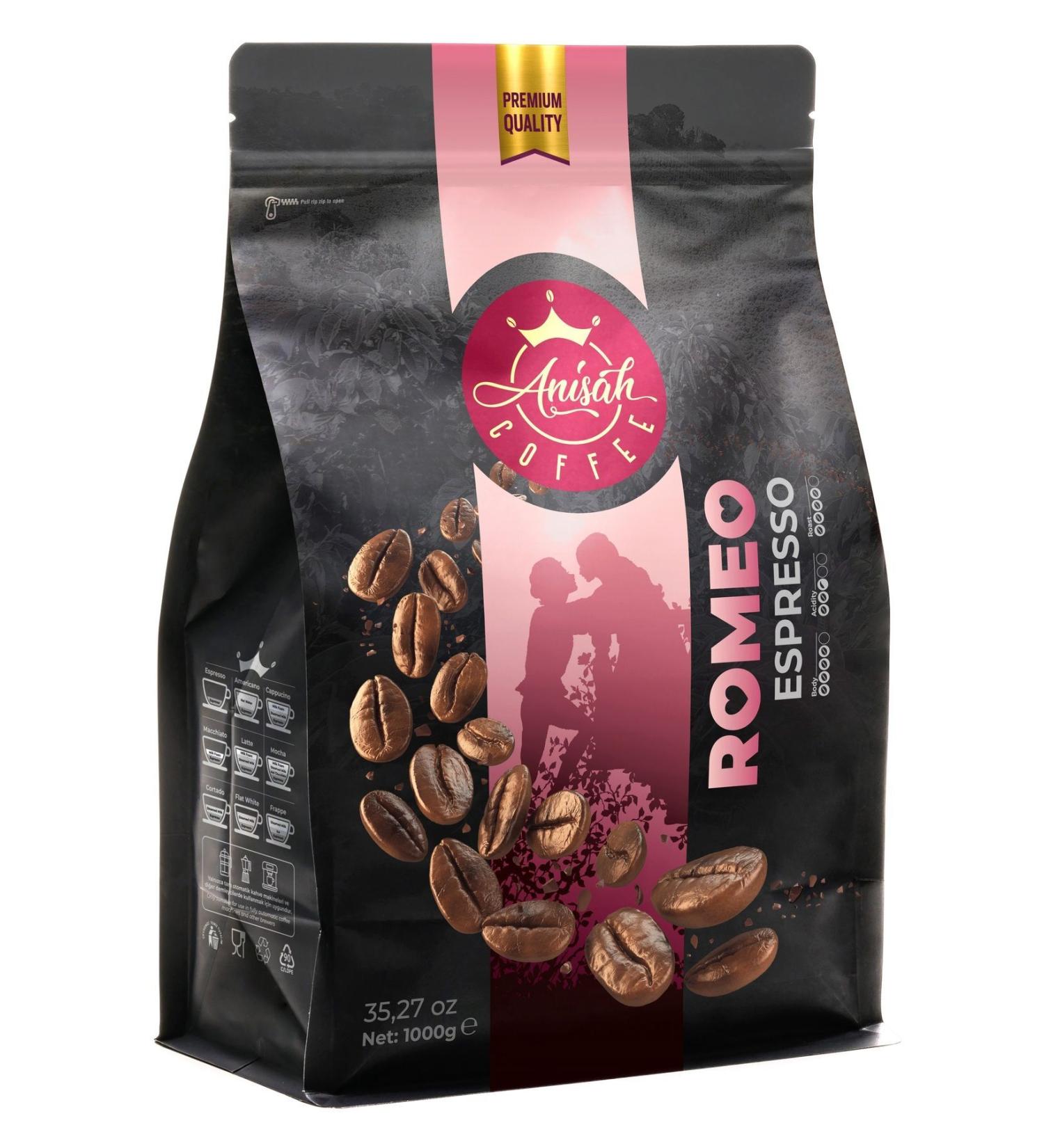 Anisah Coffee Romeo Espresso Coffee 1000 Grams