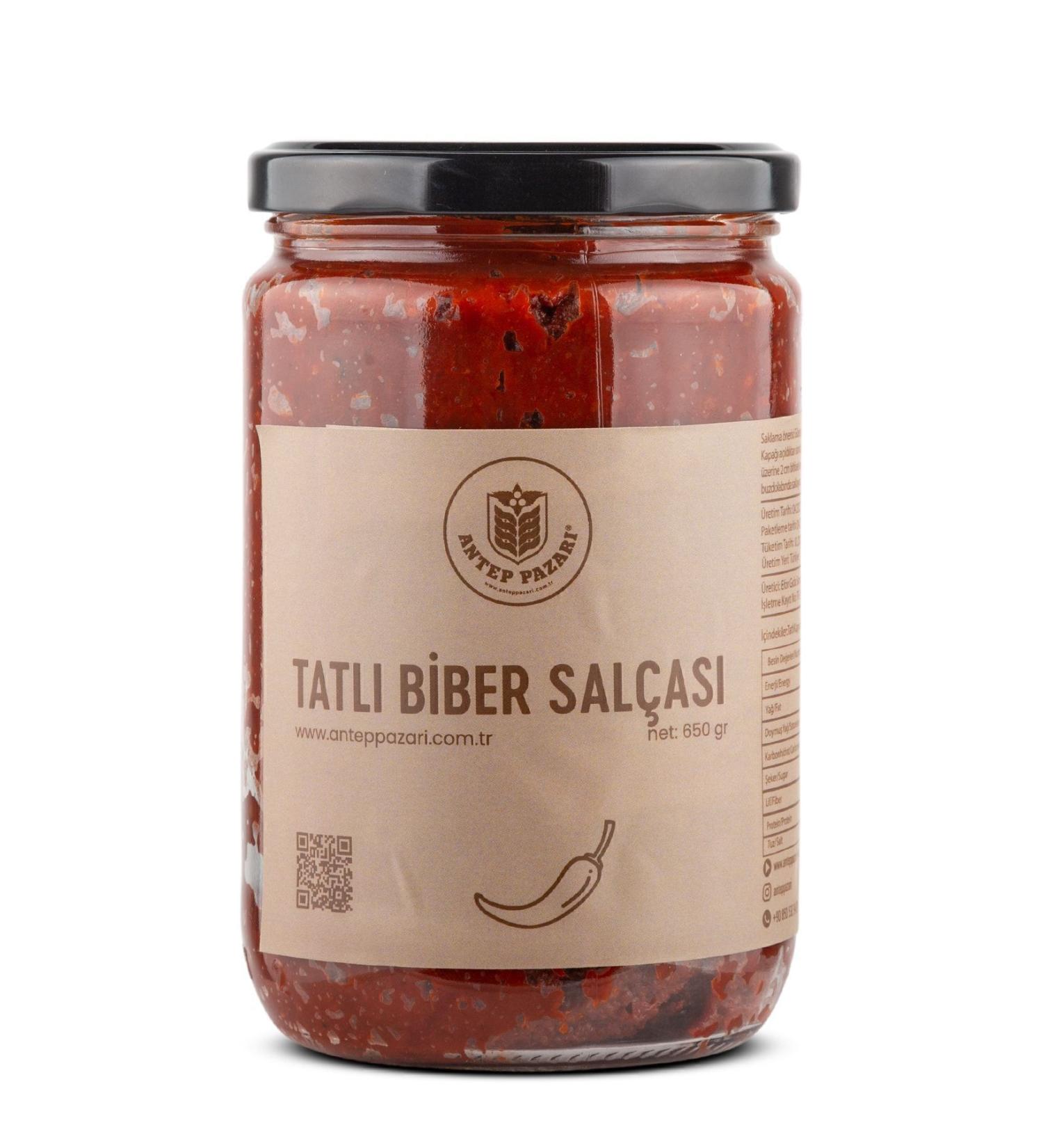 Antep Bazaar Sweet Pepper Paste -Gaziantep- 650 gr - Buy Online on GoSupps.com