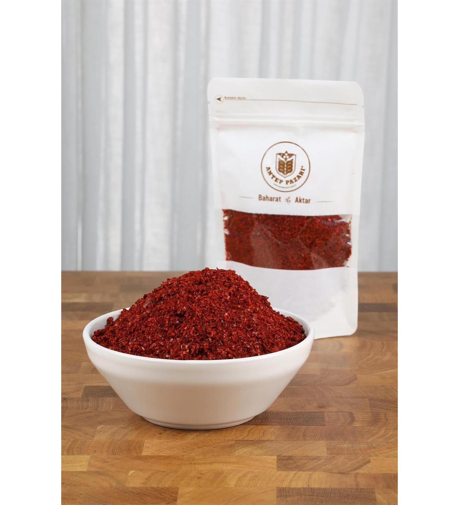Antep Market Red Pepper Flakes-Special Silk Red Pepper Flakes-Kahramanmara -350 Gr.