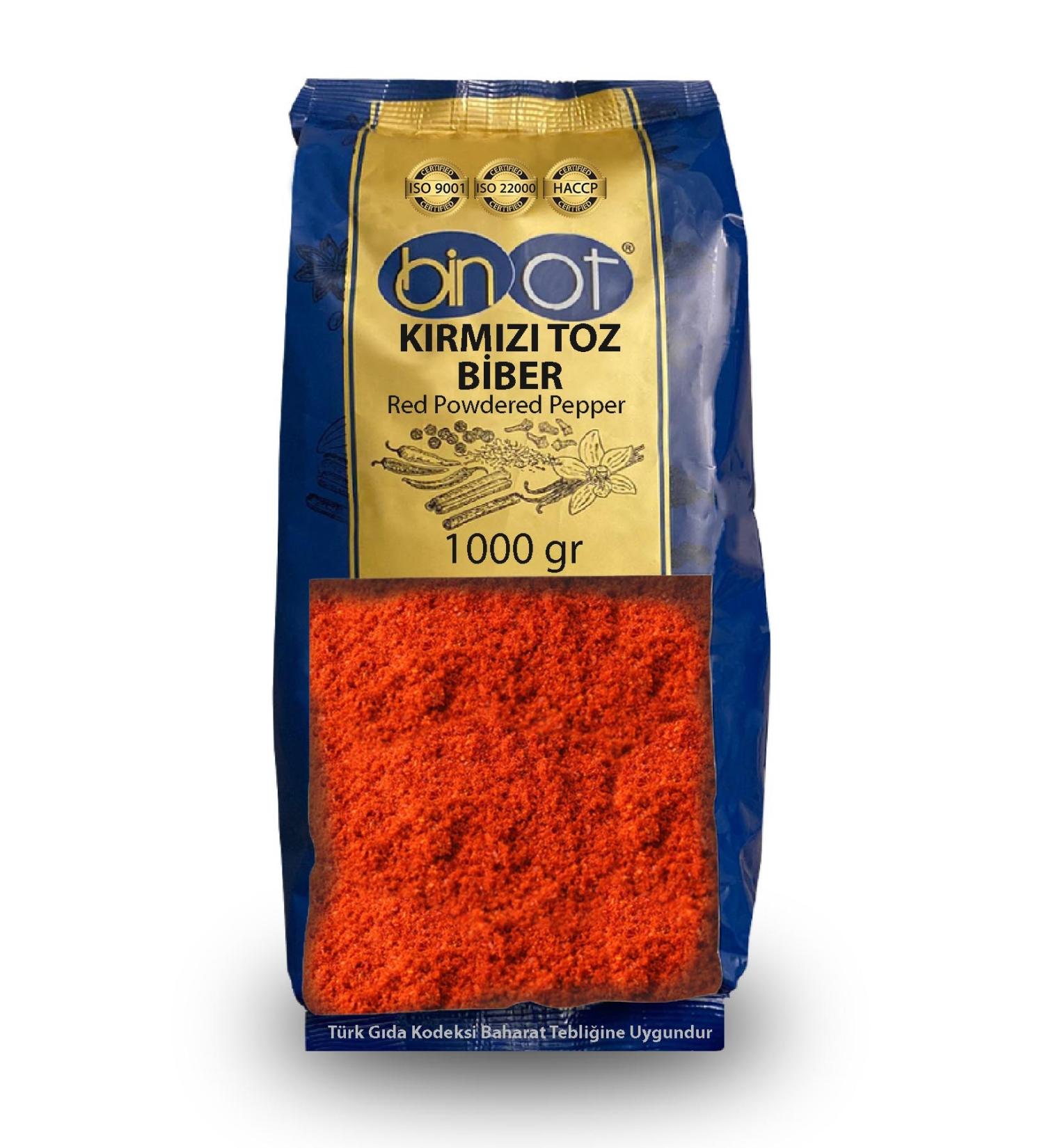 Binot Hot Pepper Powder 1000gr Large Package
