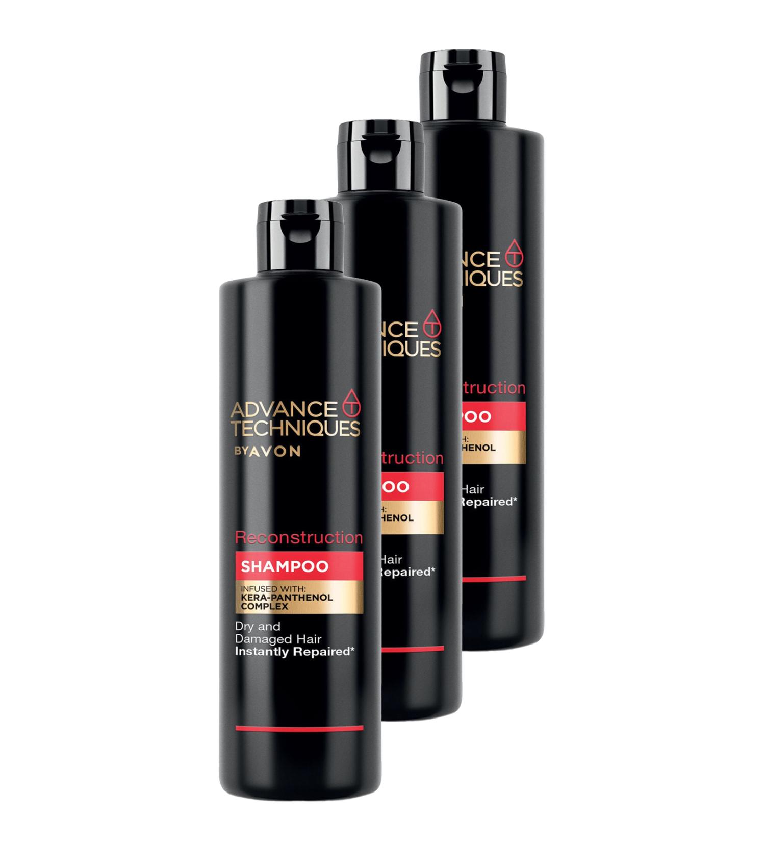 Avon Advance Techniques Reconstruction Repair Shampoo 400 Ml. Triple Set - Buy Online on GoSupps.com