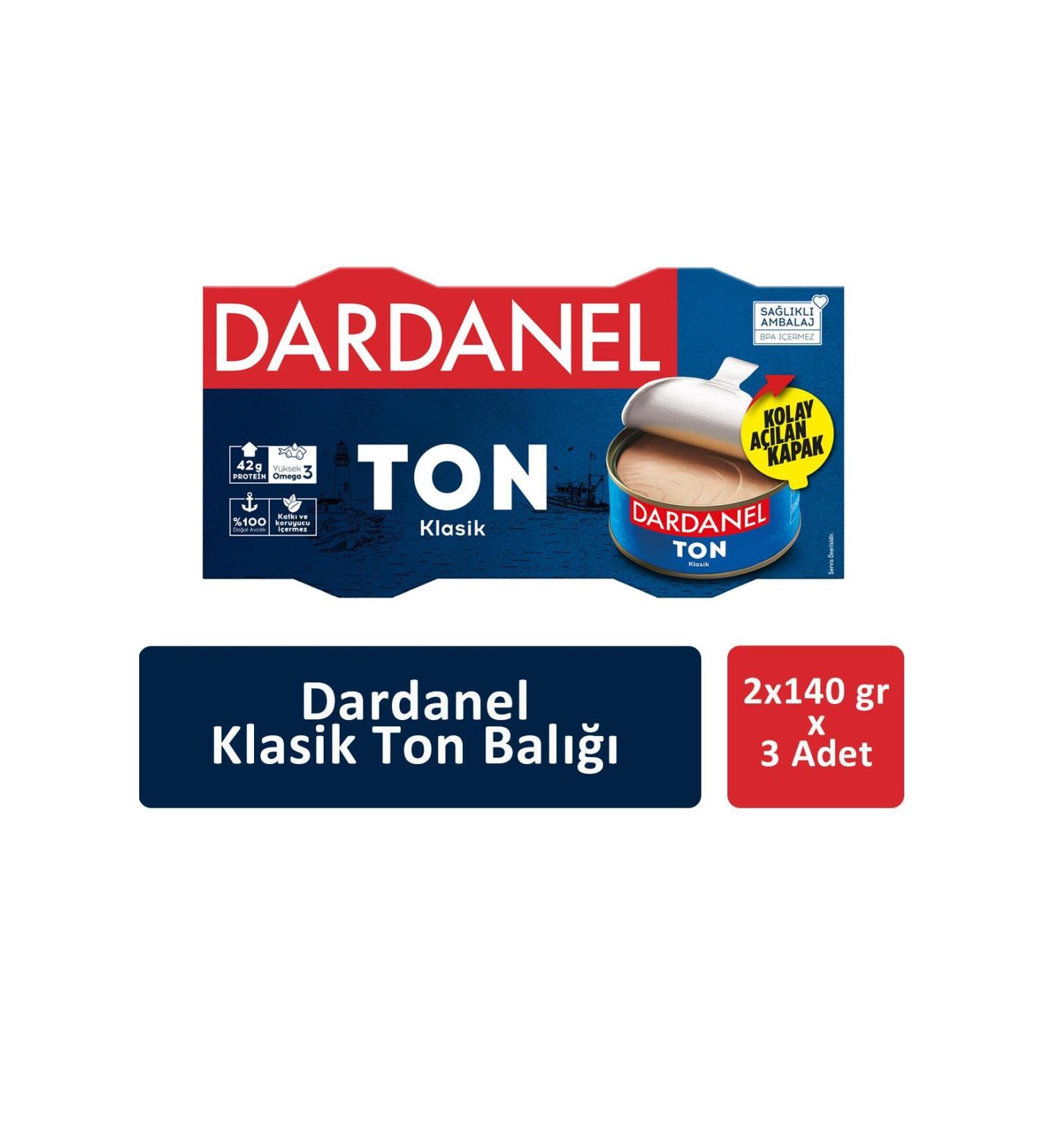 Dardanel Classic Tuna 2 x 140 gr x 3 Pieces