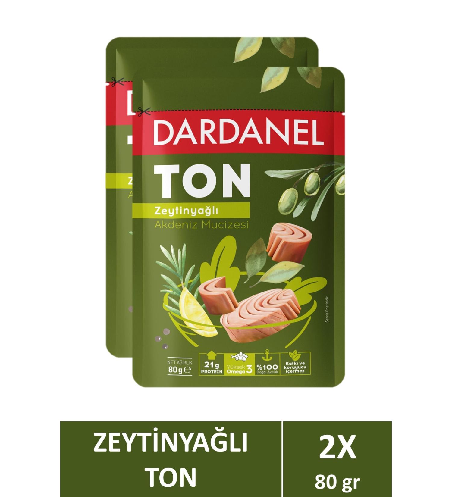 Dardanel Olive Oil Tuna Bag 80 gr X 2 Pieces - Buy Online on GoSupps.com