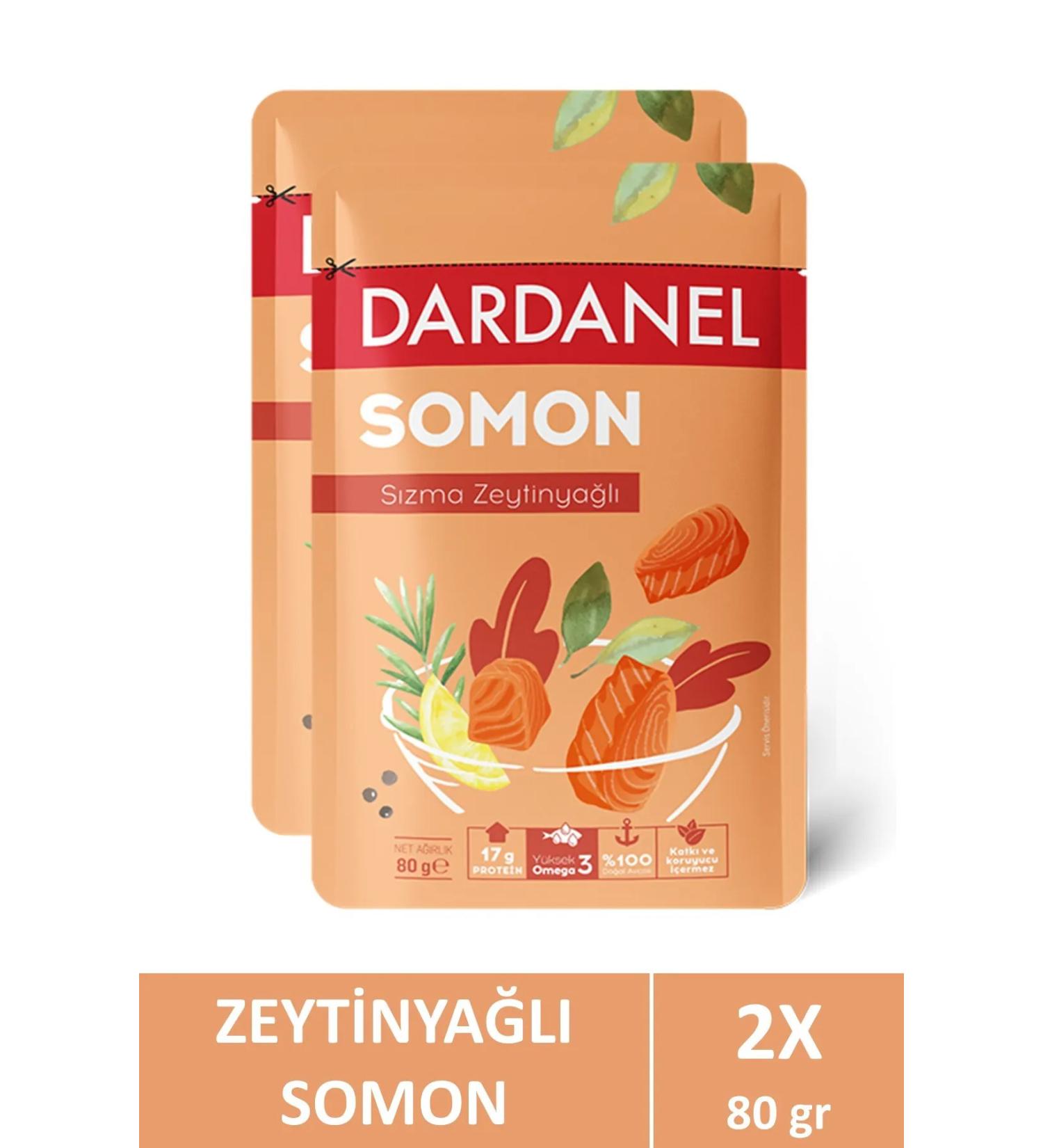 Dardanel Salmon Bag 80gr with Olive Oil x 2 pack - Buy Online on GoSupps.com
