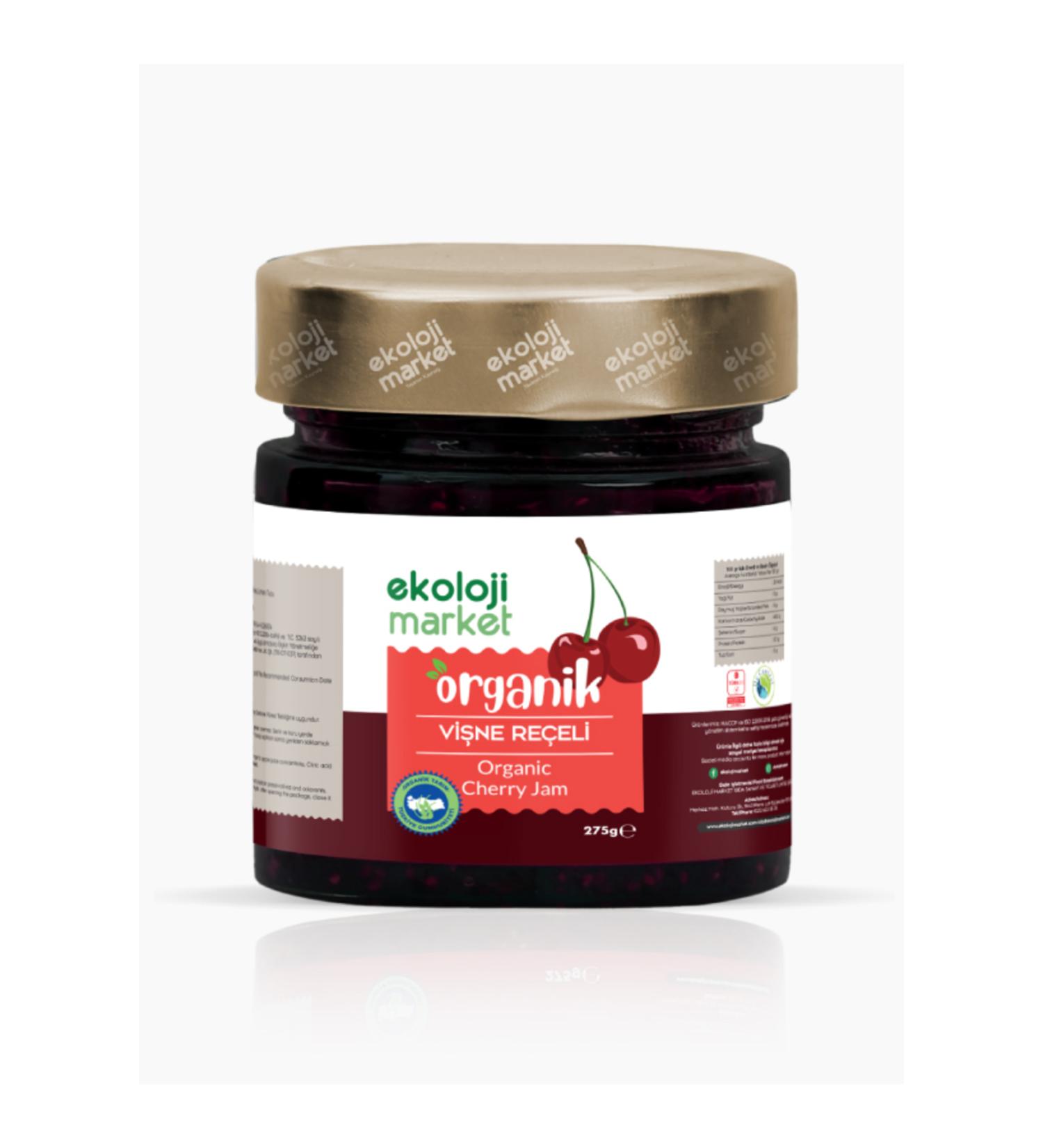 Ecology Market Organic Cherry Jam 275 gr - Buy Online on GoSupps.com