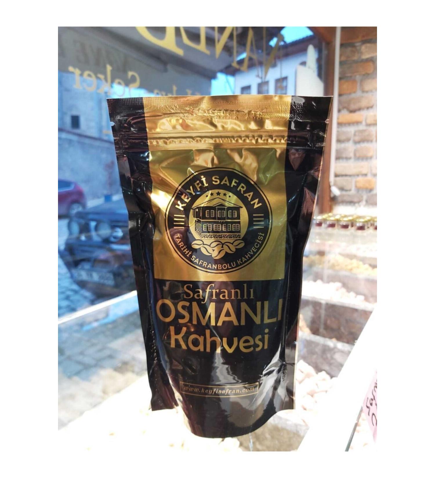 ENJOYABLE SAFFRON HISTORY SAFRANBOLU COFFEE SHOP 2 Pieces of Ottoman Coffee with Saffron 200 Gr