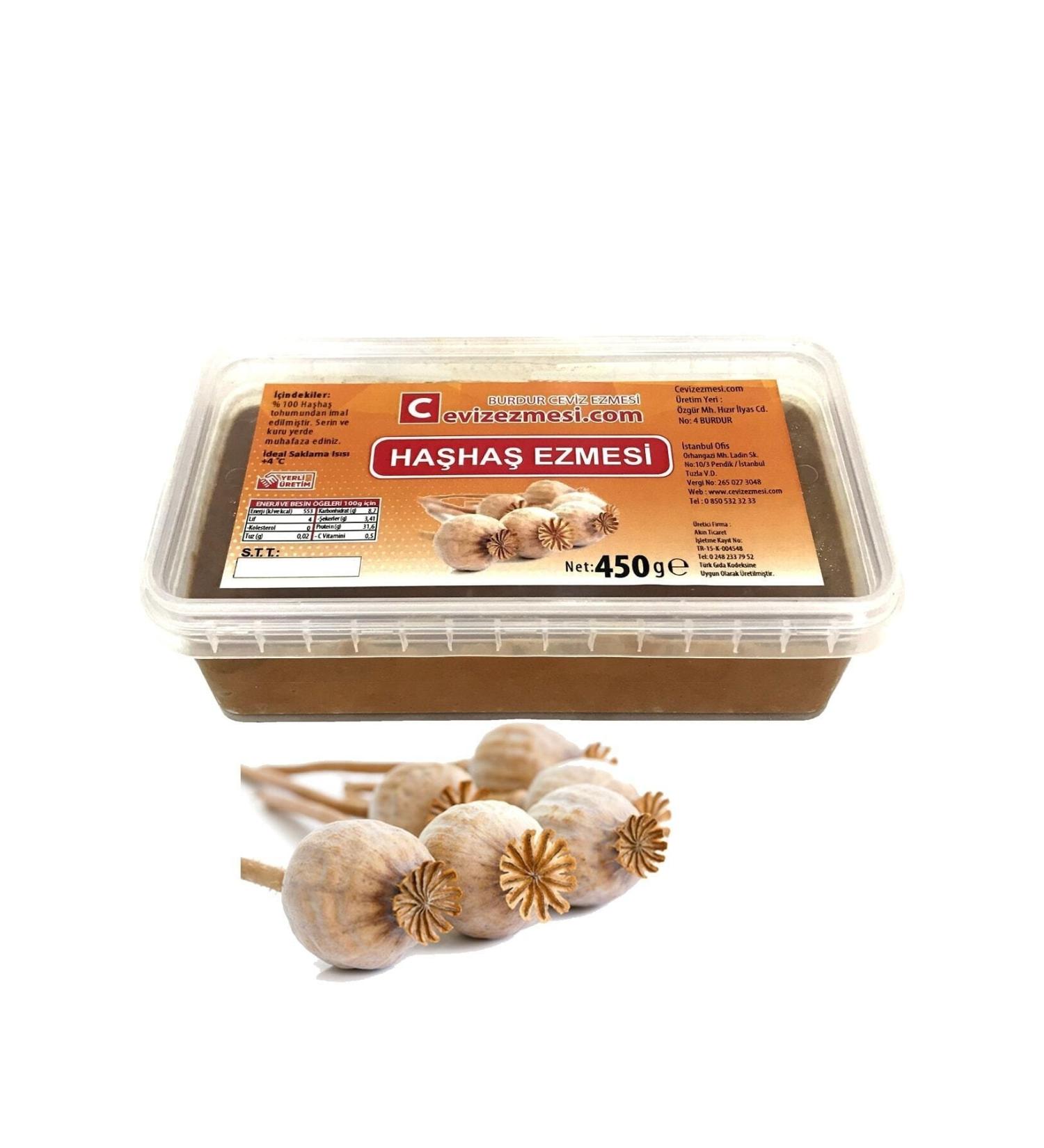 Ezme Diyar Poppy Seed Paste 100% Natural 500 Gr