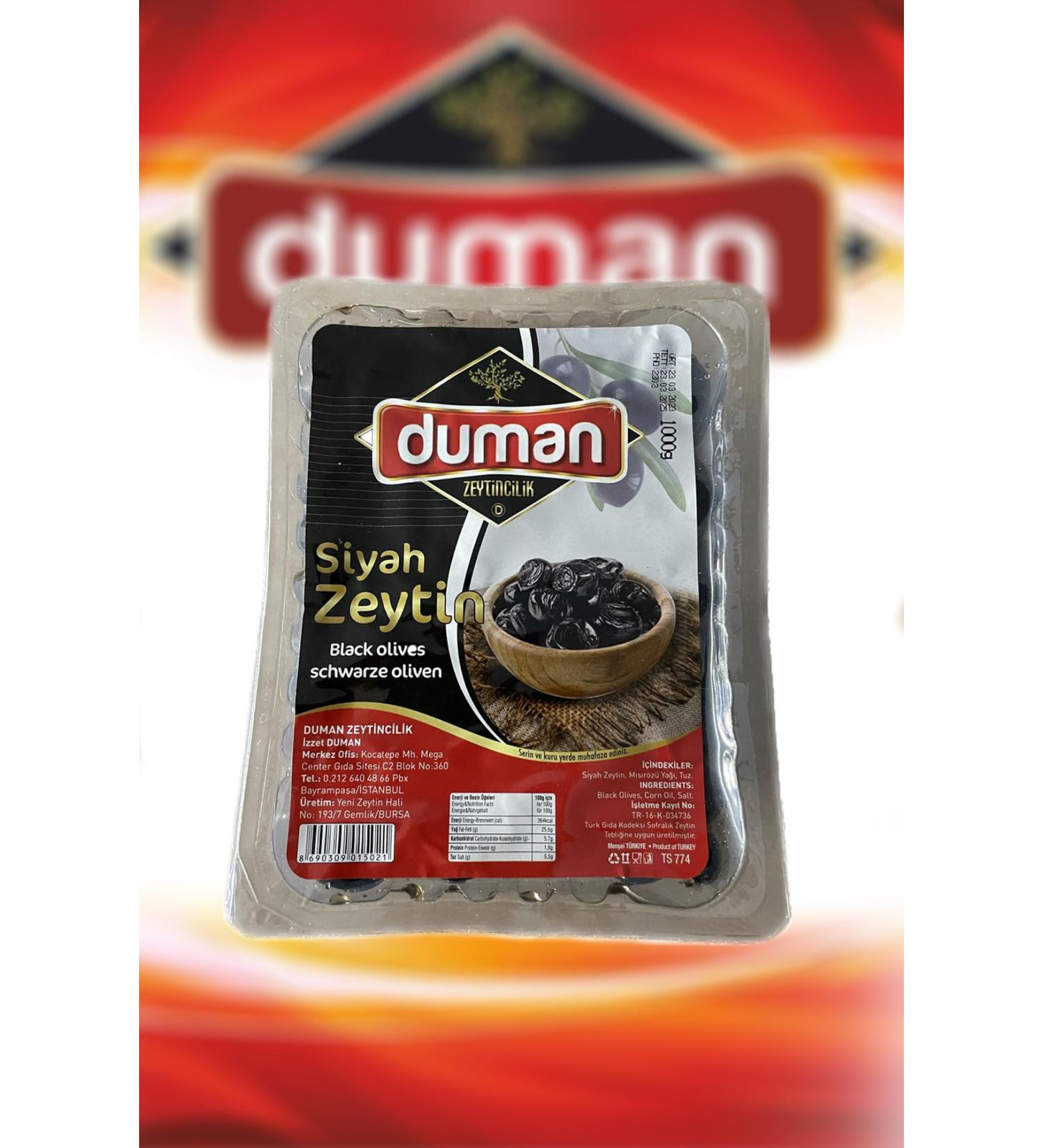 Gemlik Black Olive Vacuum 1000 Gr