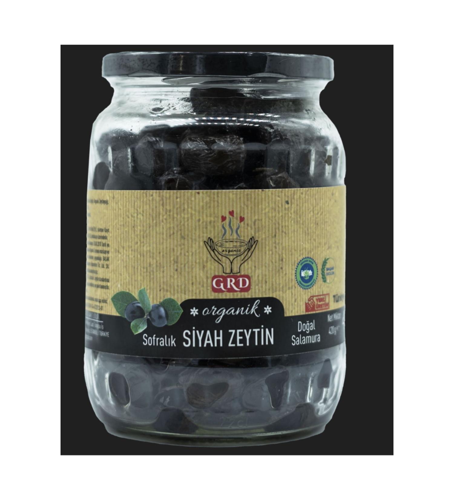 GRD FOOD ORGANIC BLACK OLIVE 420 GR