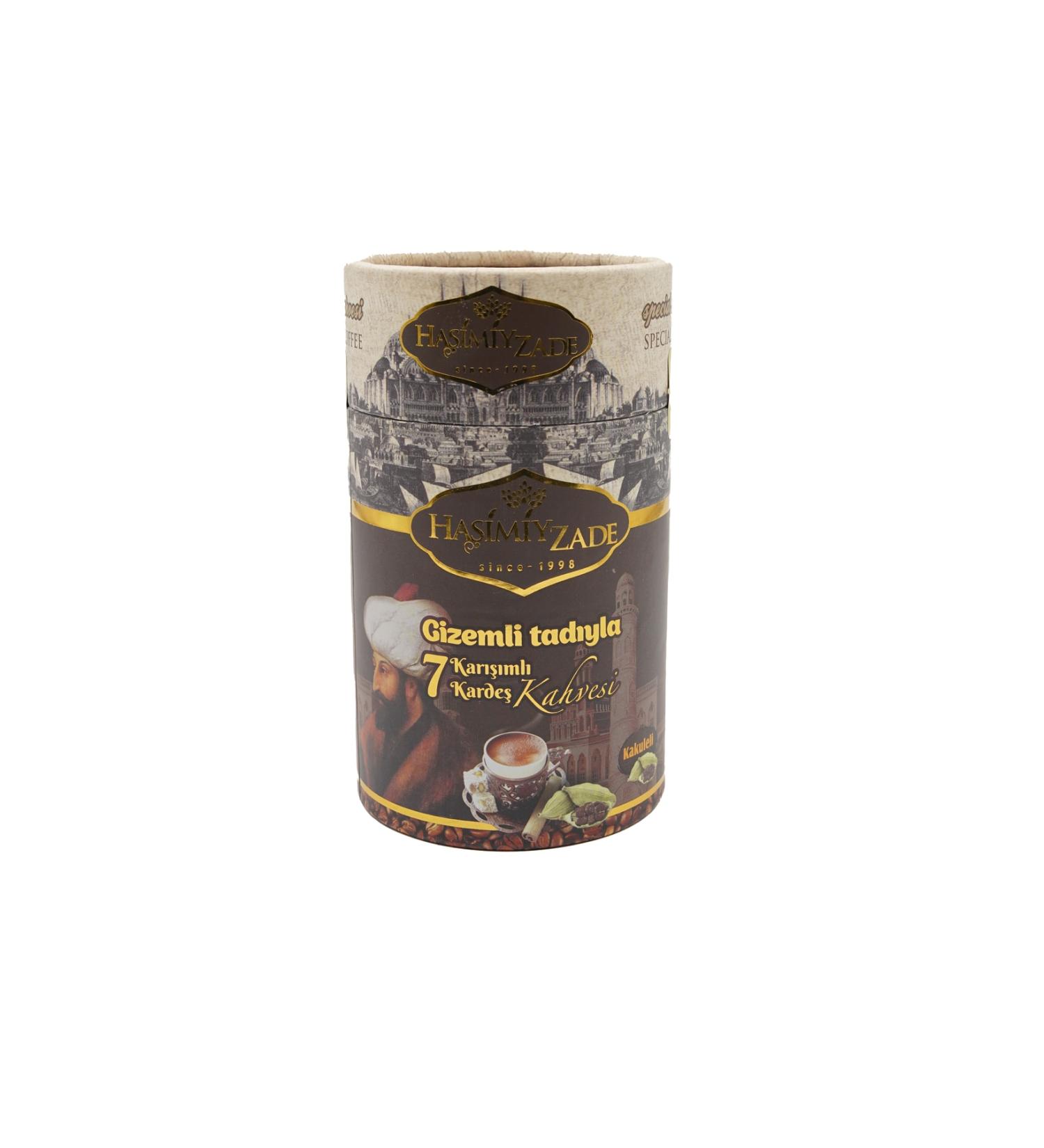 HASHIMIYZADE 7 Mixed 7 Brothers Cardamom Dibek Coffee 500 gr