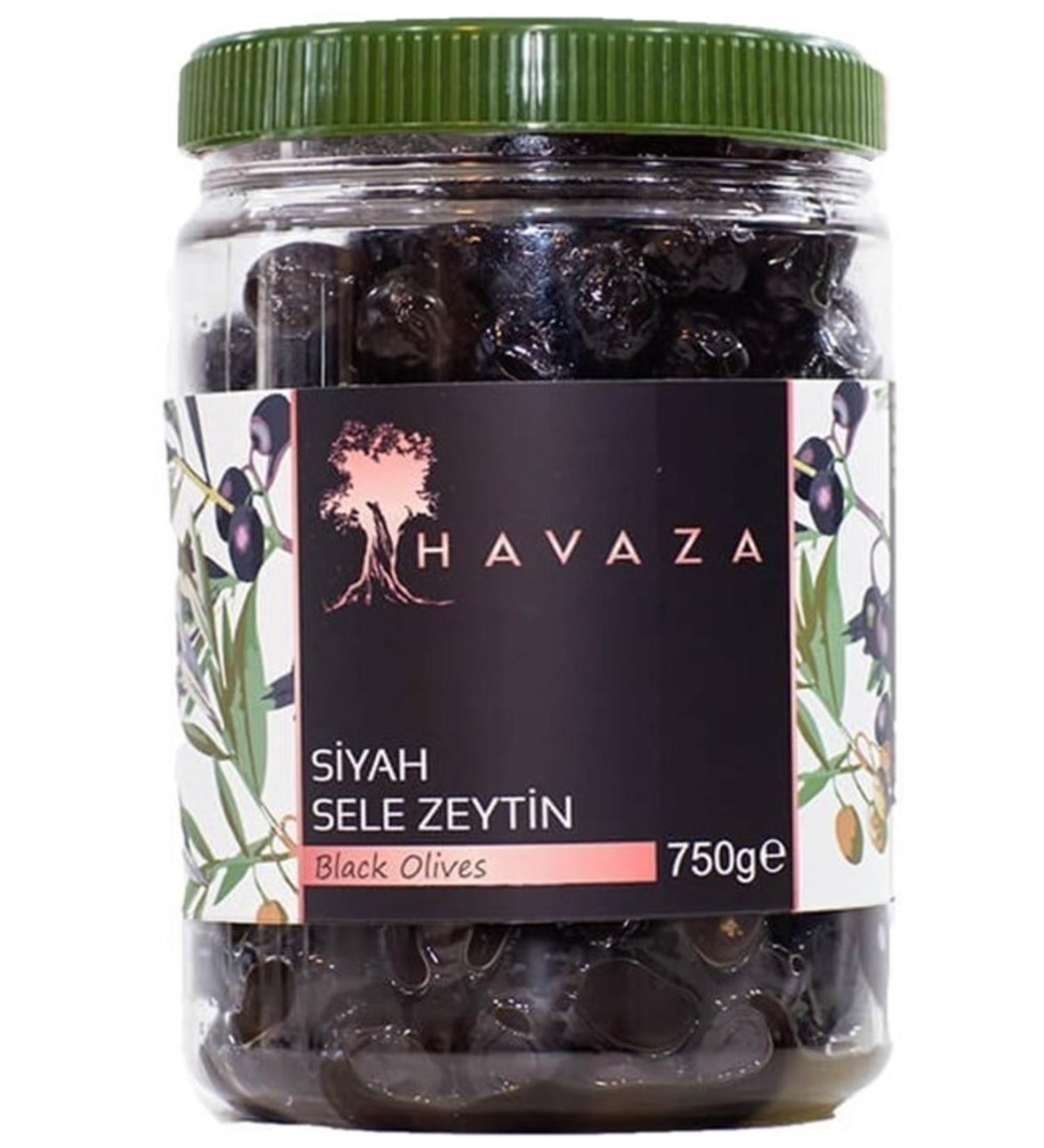 Havaza Black Saddle Olives - 750 gr. (291-320 Caliber)