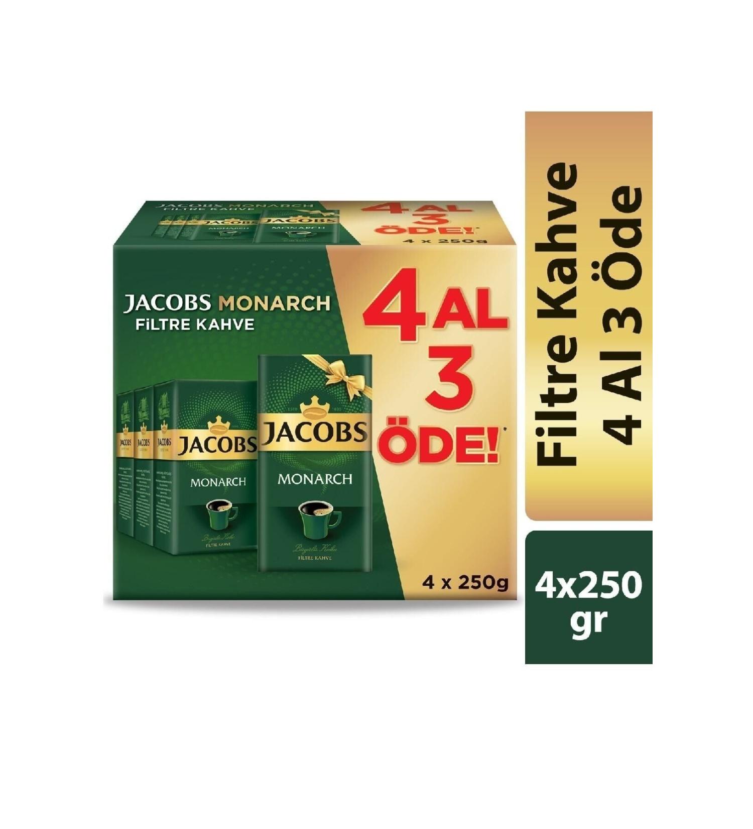 Jacobs Monarch Filter Coffee Box 250 Gr. 4 Pieces