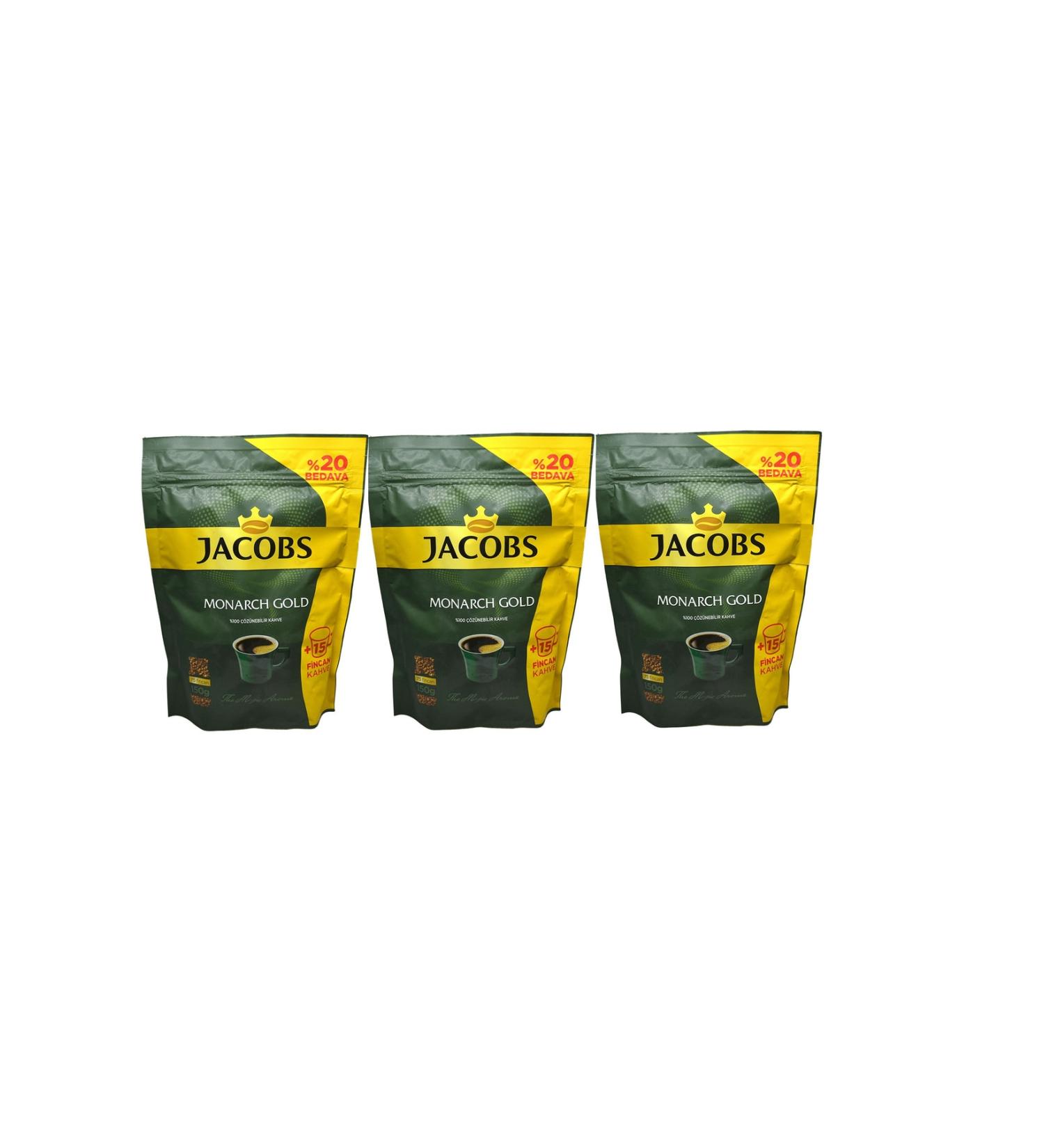 Jacobs Monarch Gold Coffee 800gr (200gr X 4) Economic Package