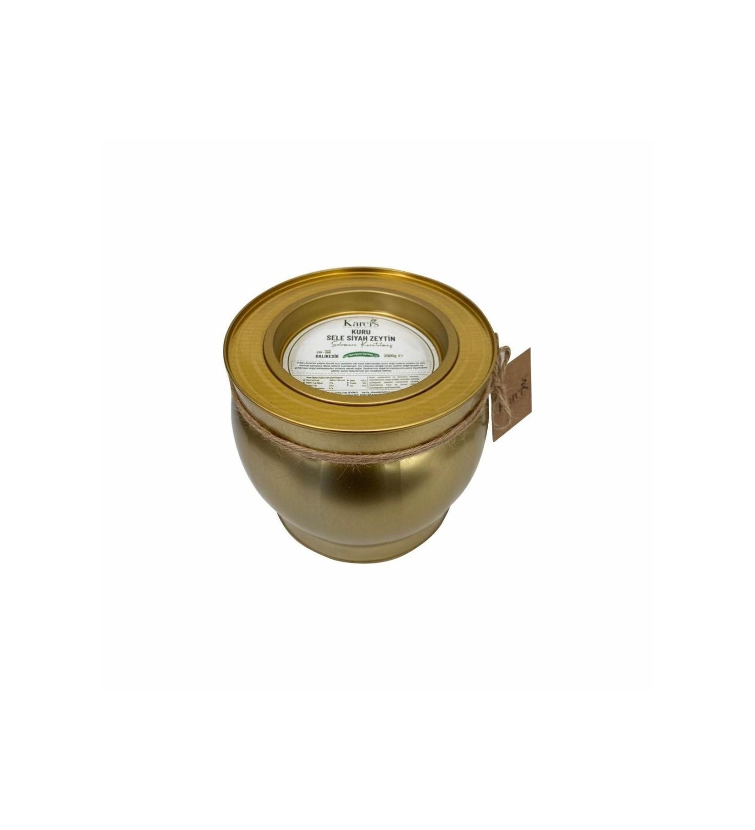 Karci's Extra Virgin Olive Oil Natural Black Sele Olives 2 Kgl