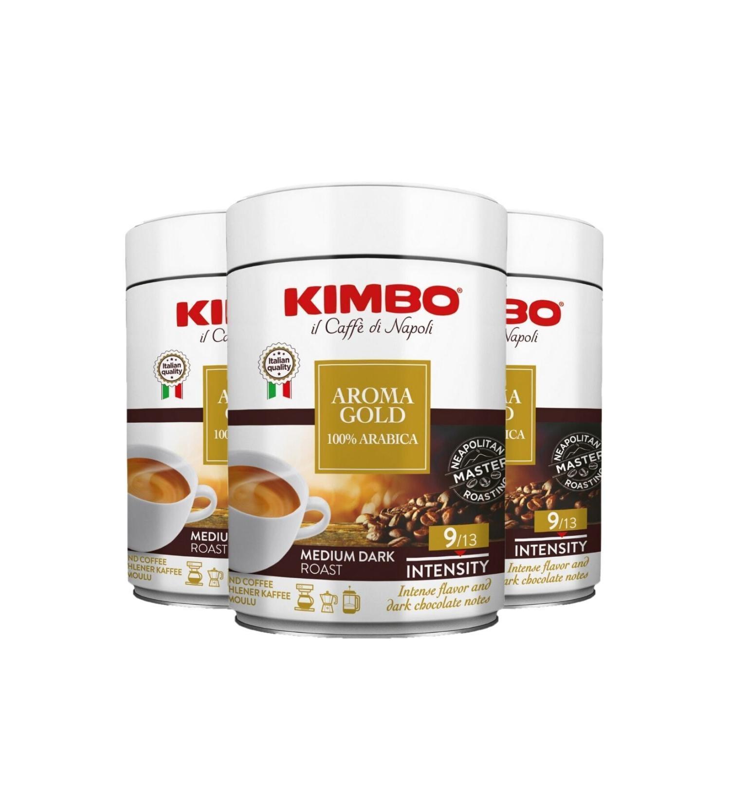 Kimbo Aroma Gold 0 Arabica Filter Coffee Tin Box (250 Gr) (Set of 3)