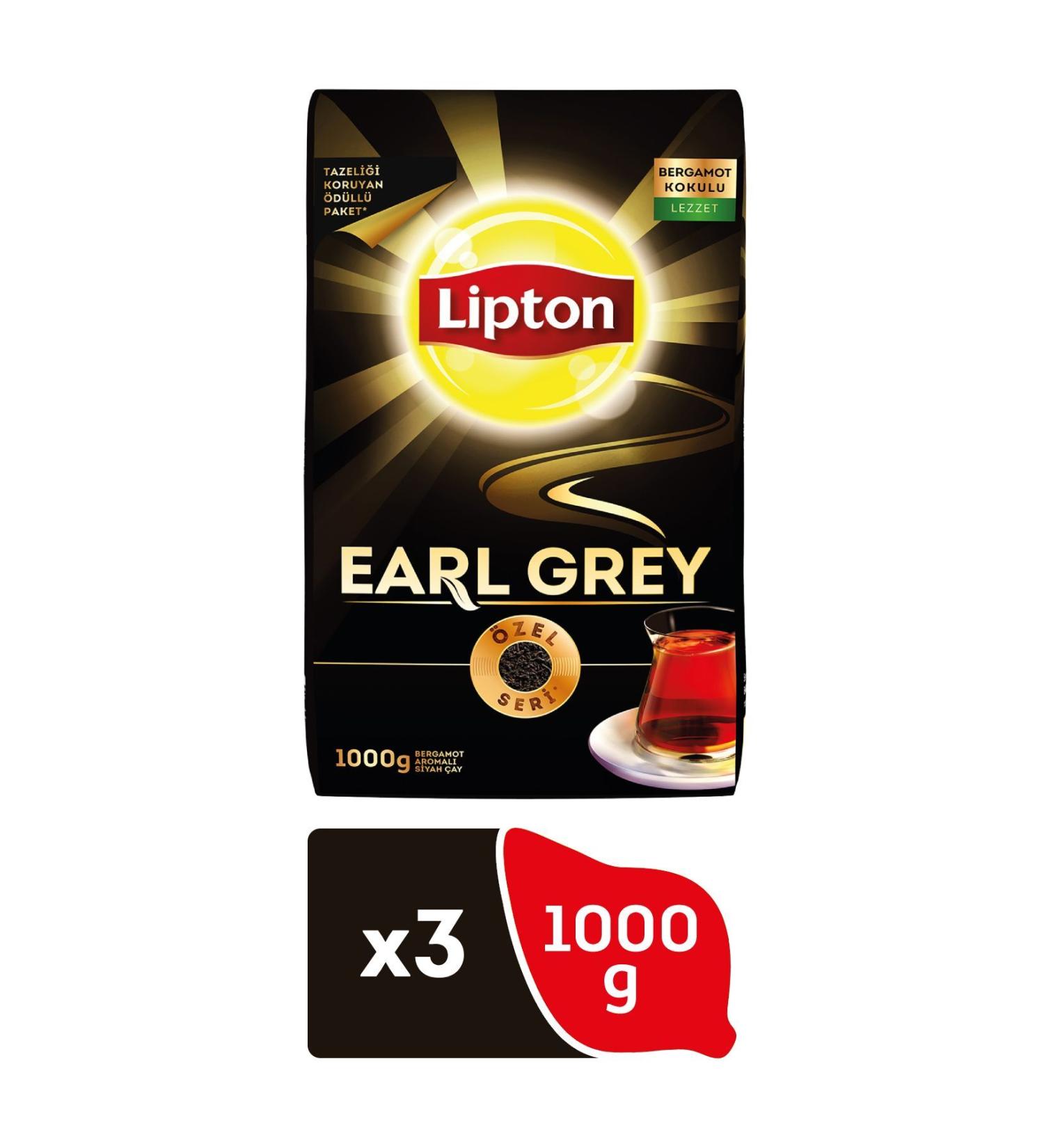Lipton 3 Pieces Lipton Earl Grey Loose Tea 1000gr - Buy Online on GoSupps.com