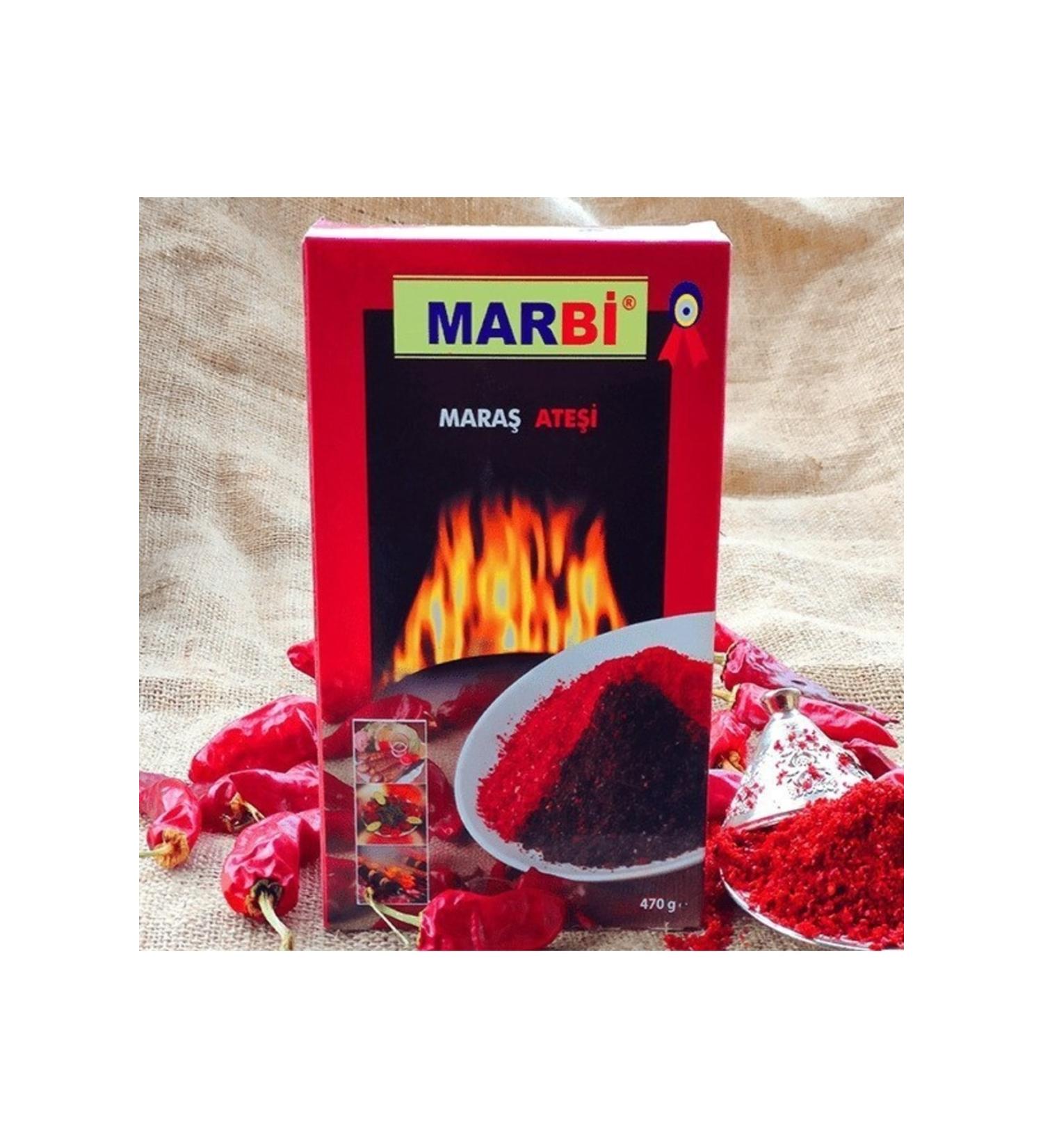 Marbi Kahramanmara Red Very Hot Pepper Flakes (470 gr)