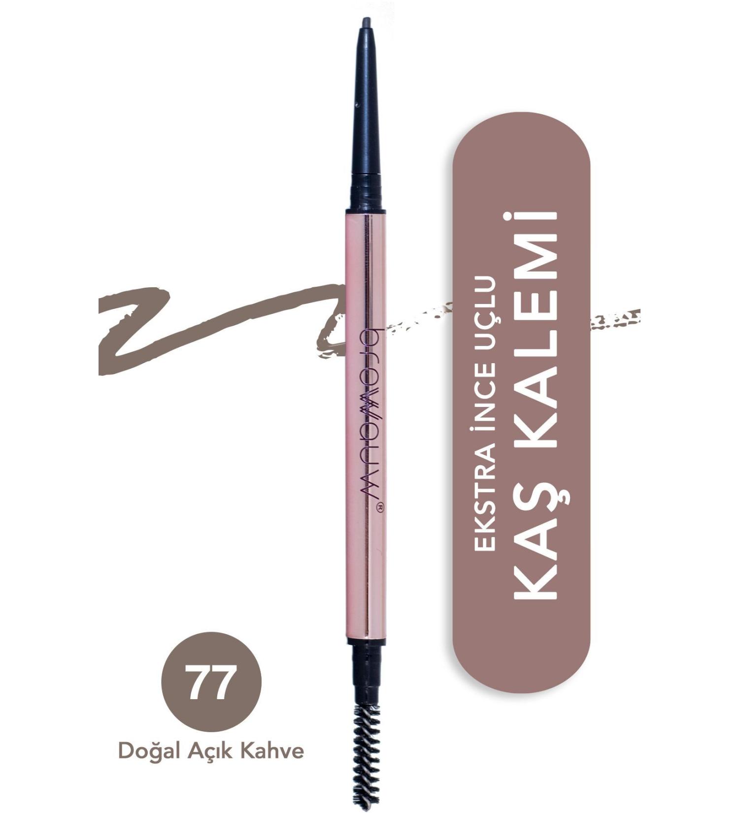 BROWWAUW Crayon Slim Eyebrow Pencil - Natural Light Brown - Buy Online on GoSupps.com