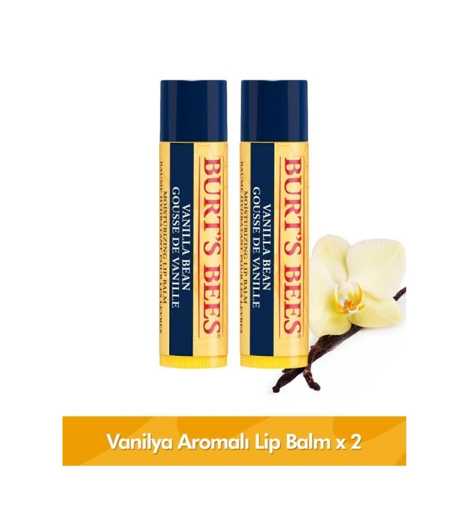 Burt's Bees Vanilla Flavored Lip Balm - Vanilla Bean Lip Balm X 2 Pieces