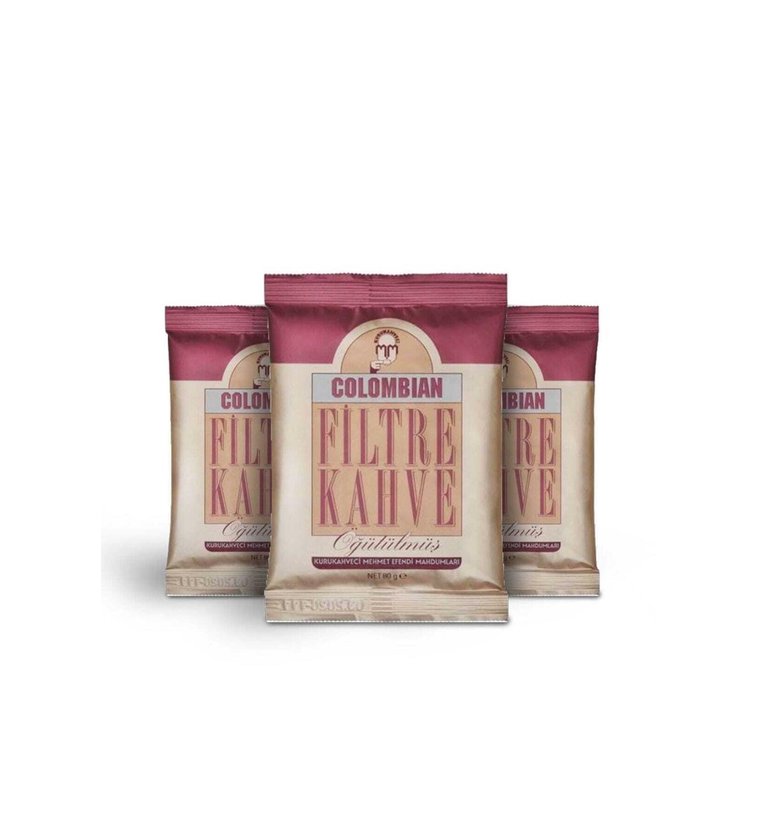 Mehmet Efendi Colombian Filter Coffee 80 gr / 3 Pieces