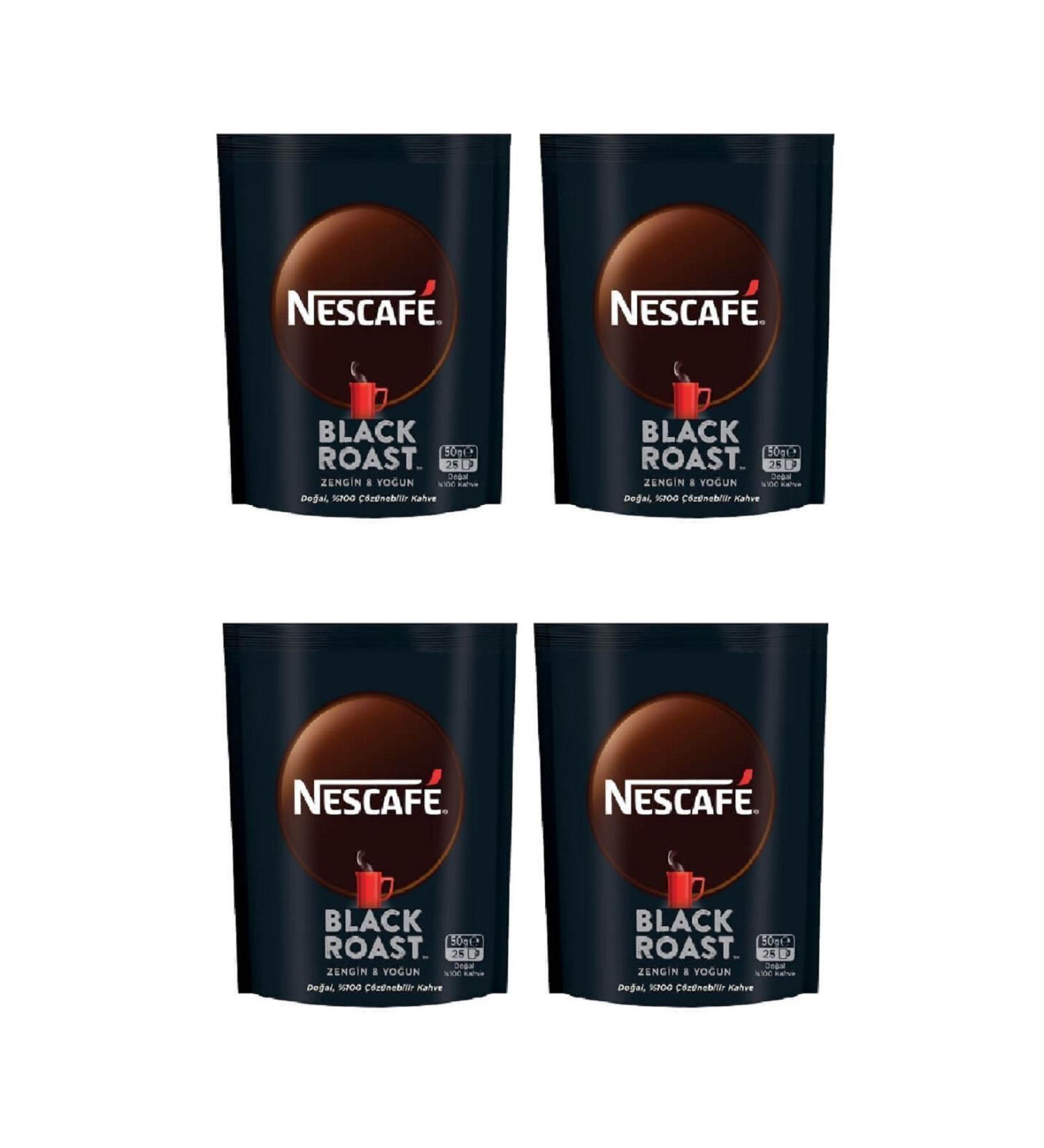 Nescafe Black Roast Instant Coffee Economic 50 Gr x 2 pieces