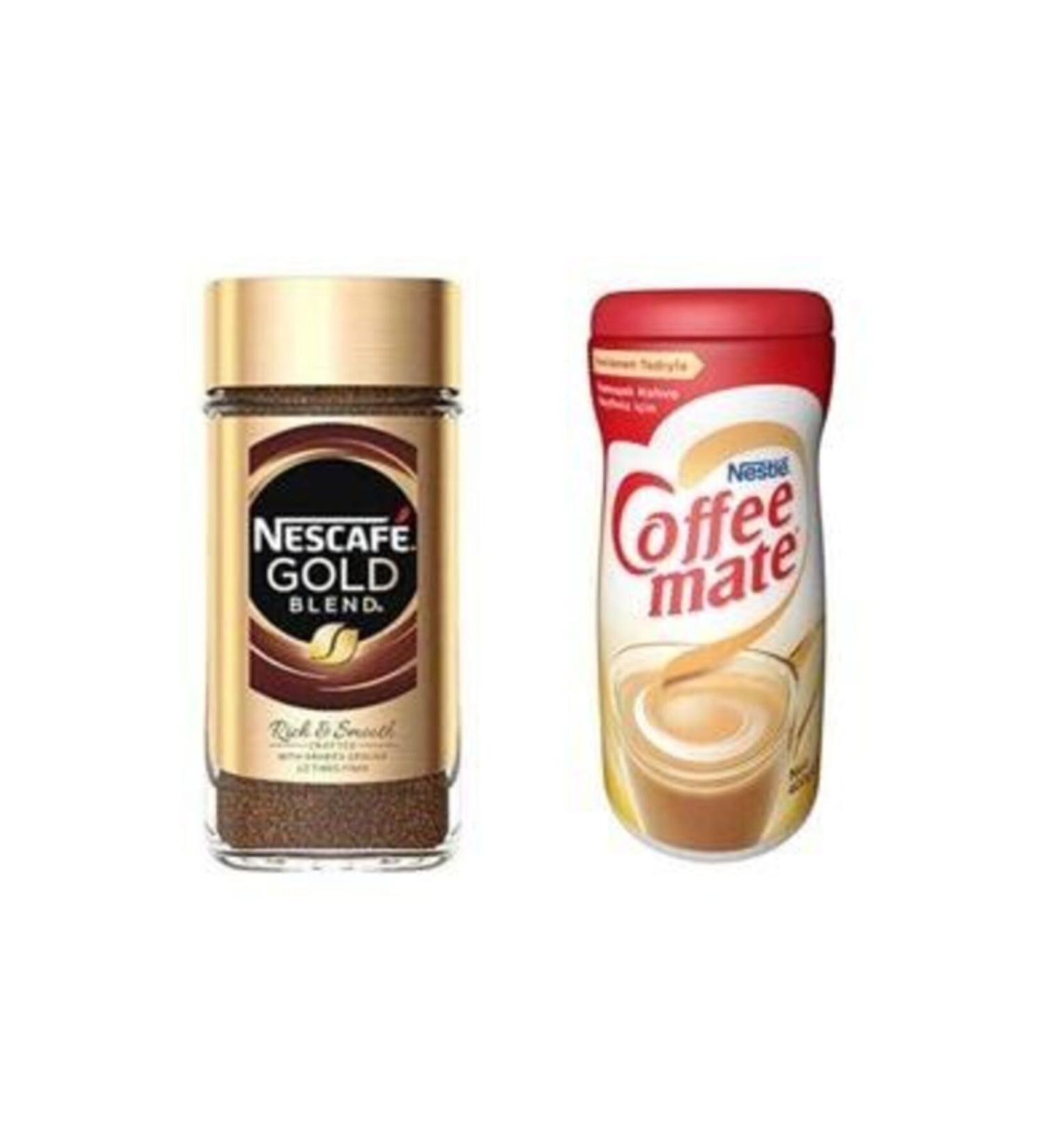 Nescafe Gold 200 gr Glass Jar and 400 gr Coffee Mate Advantageous Package