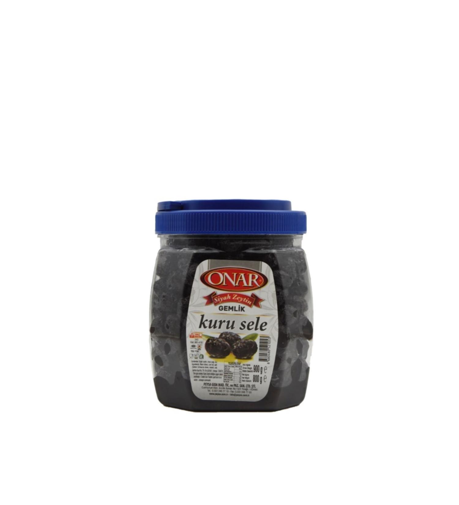 Onar 800 gr Dry Black Olives
