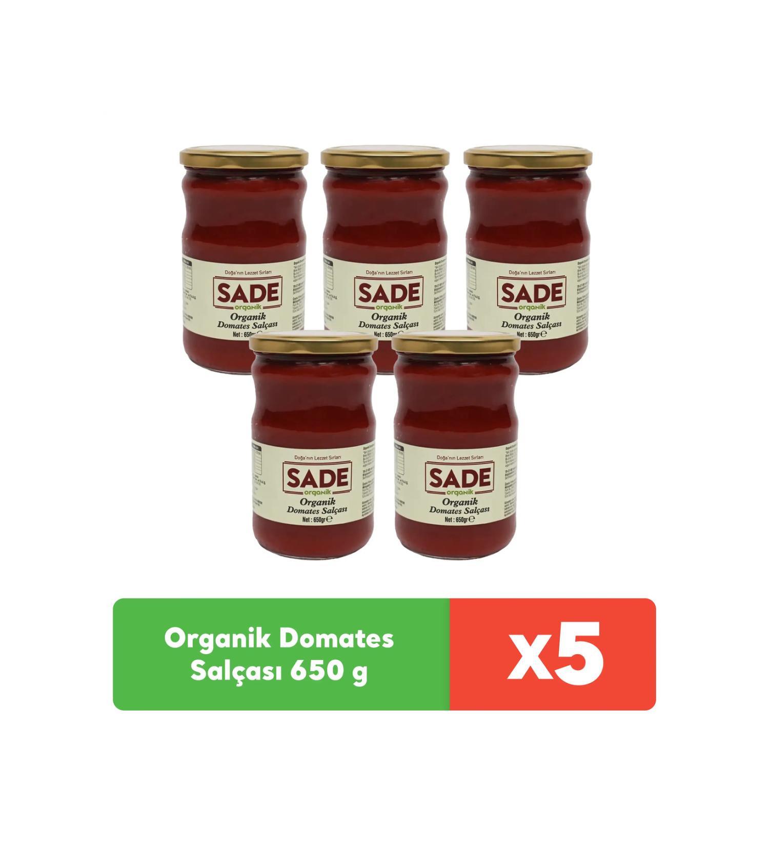 Plain Organic Tomato Paste 650 g x 4 pieces