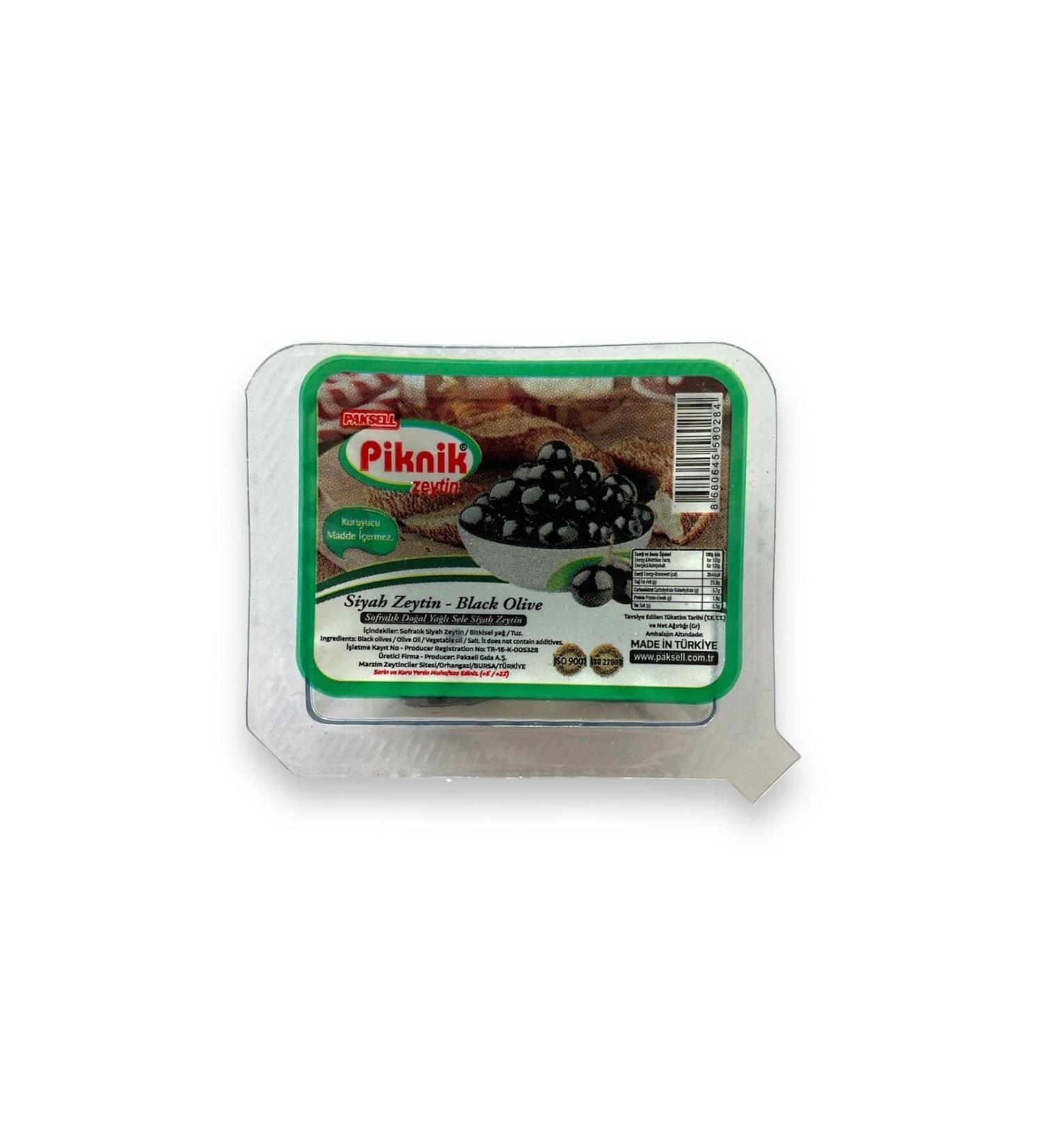 PAKSEL Picnic Black Olives 20 Gr 160 Pieces