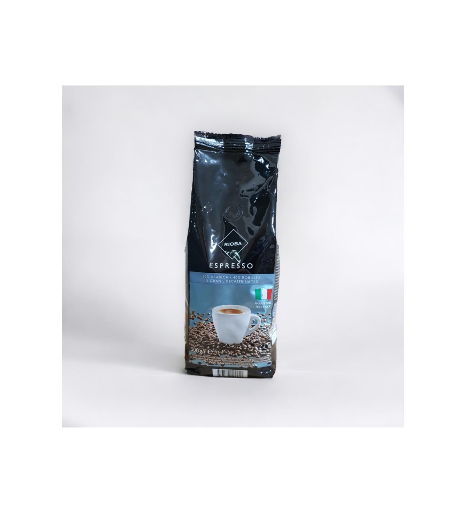 Rioba Espresso 60% Arabica 40% Robusta In Grani *decaffeinated Coffee Beans 500 Gr