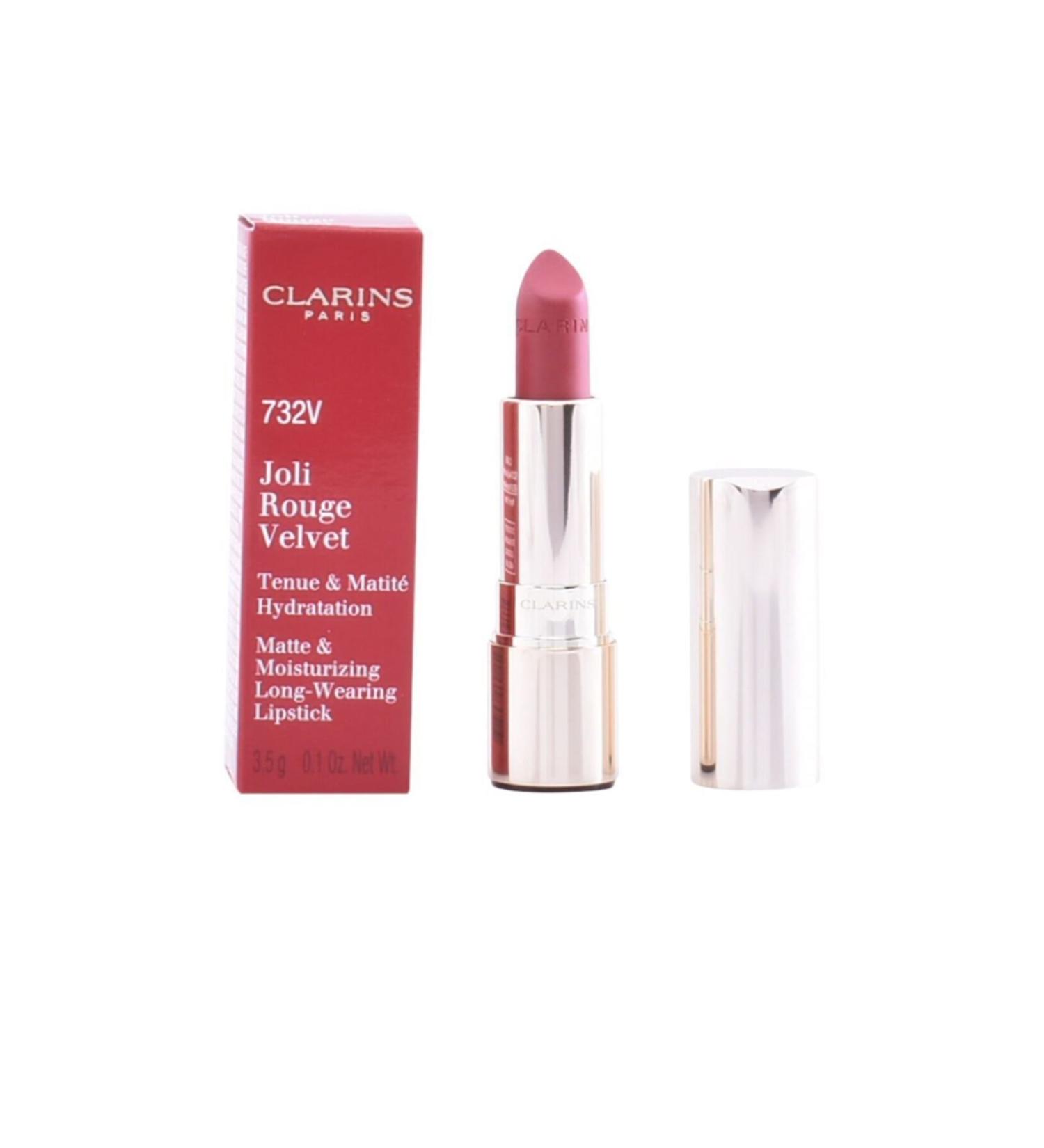 Clarins Women Joli Rouge Velvet 732v Grenadine Lipstick