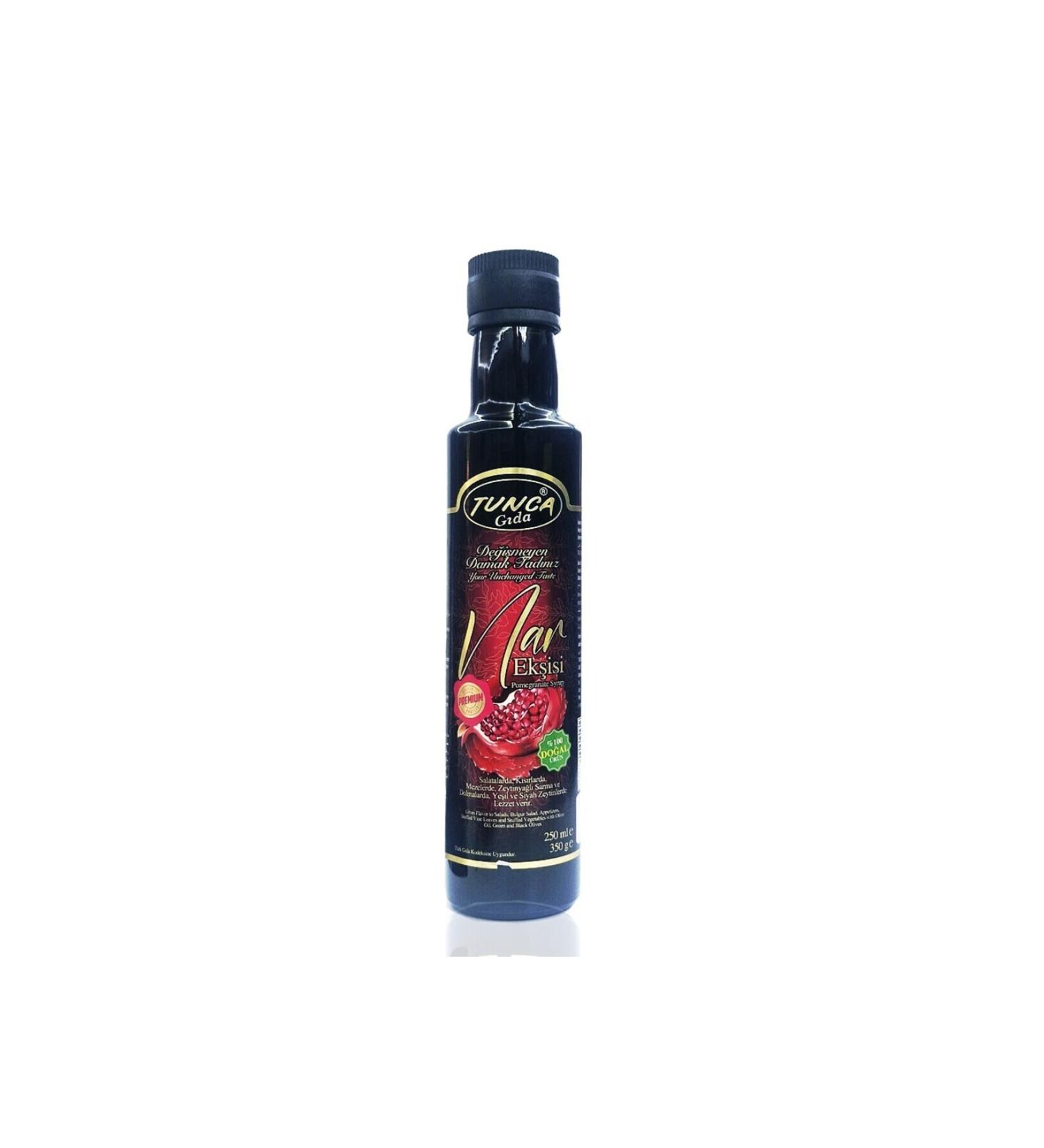 Tunca Pomegranate Syrup 0 Essence Glass Bottle No Additives 350gr