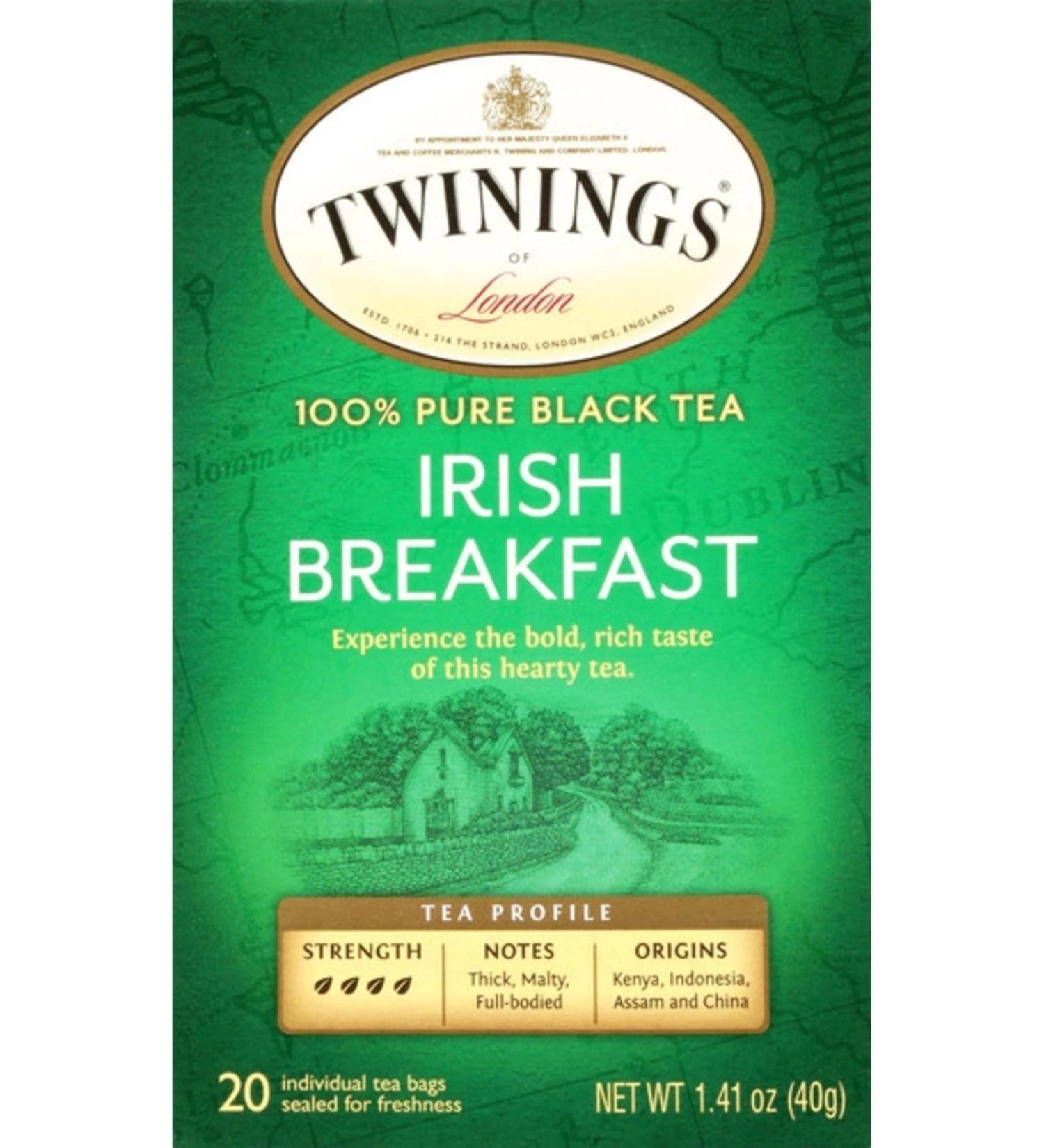 Twinings Of London Pure Black Irish Breakfast 20 Bags Tea Bag 40 gr