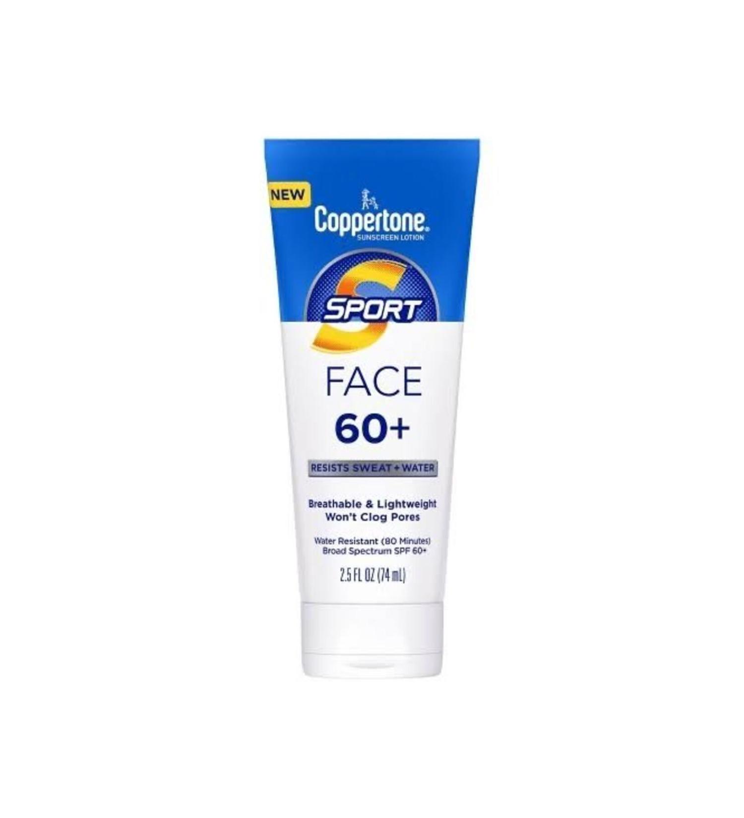 Coppertone Sport Face Lotion 60+ Sunscreen Lotion 74 ml