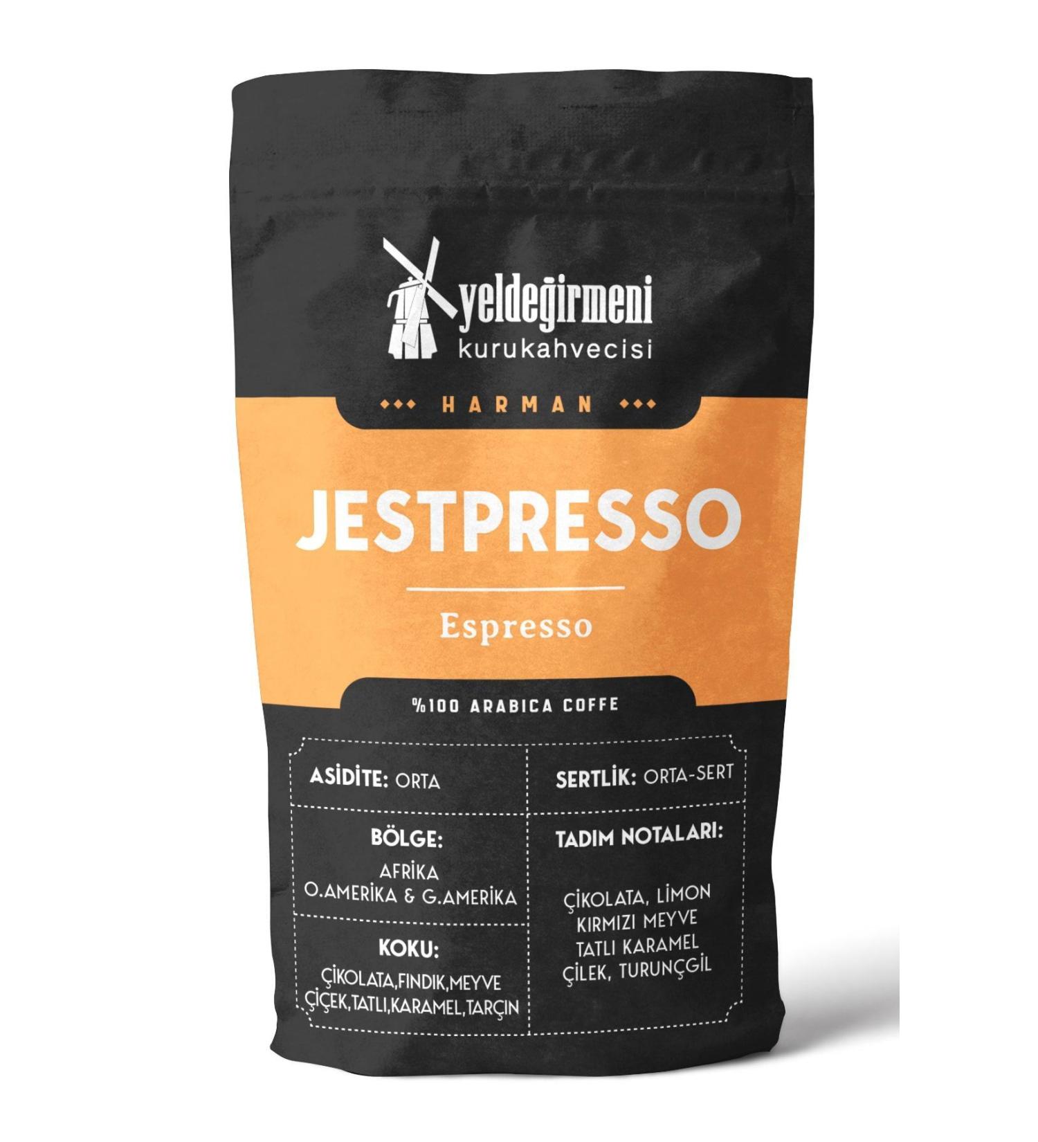 Yelde irmeni Kurukahvecisi Jestpresso Espresso Coffee 250 gr